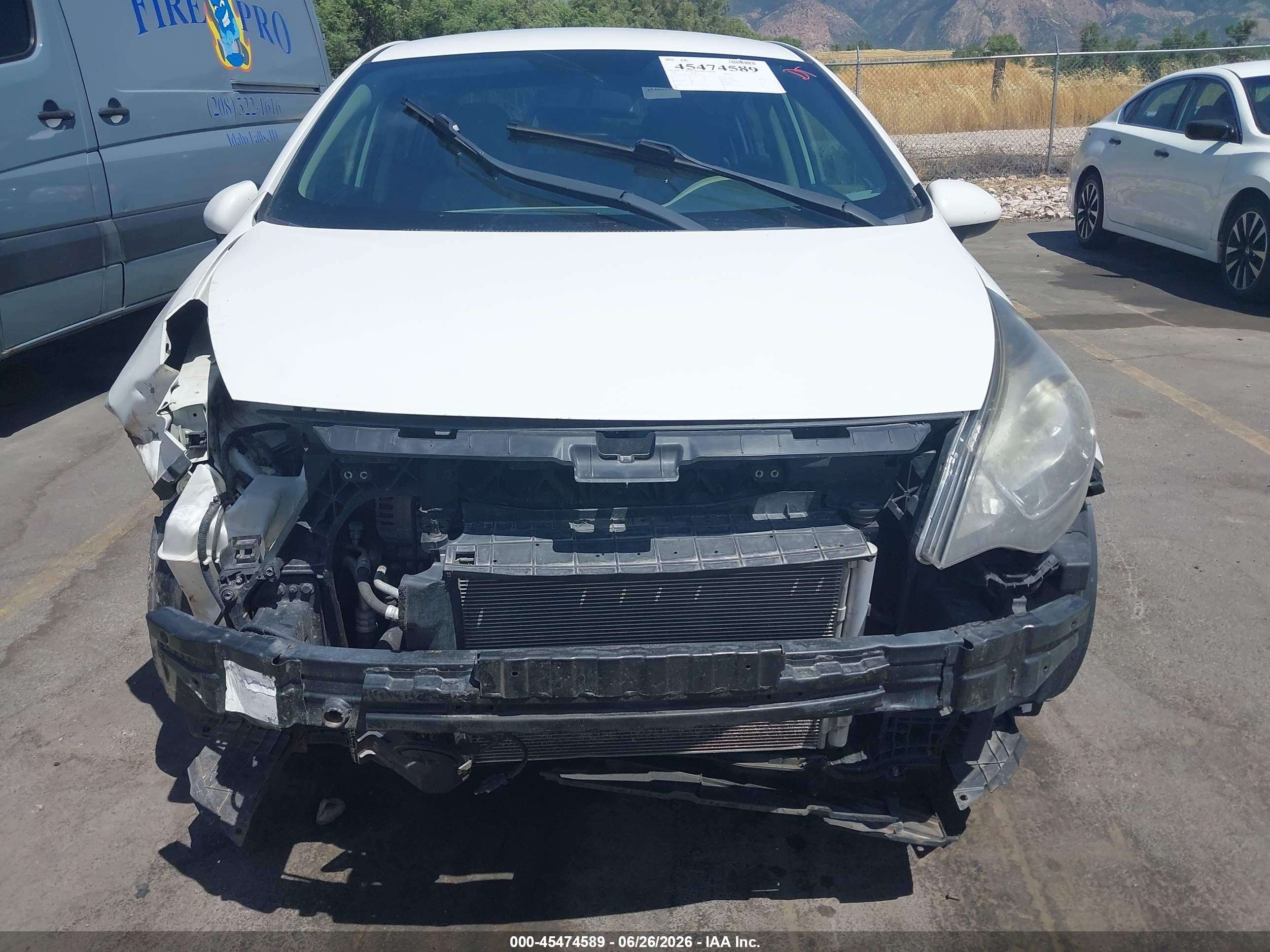 2015 Kia Rio Lx Белый vin: KNADM4A32F6458079
