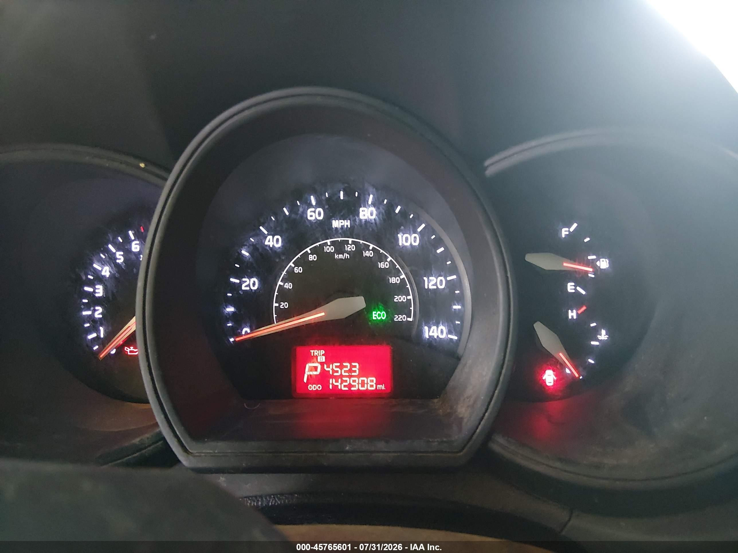 2015 Kia Rio Lx Red vin: KNADM4A32F6484505