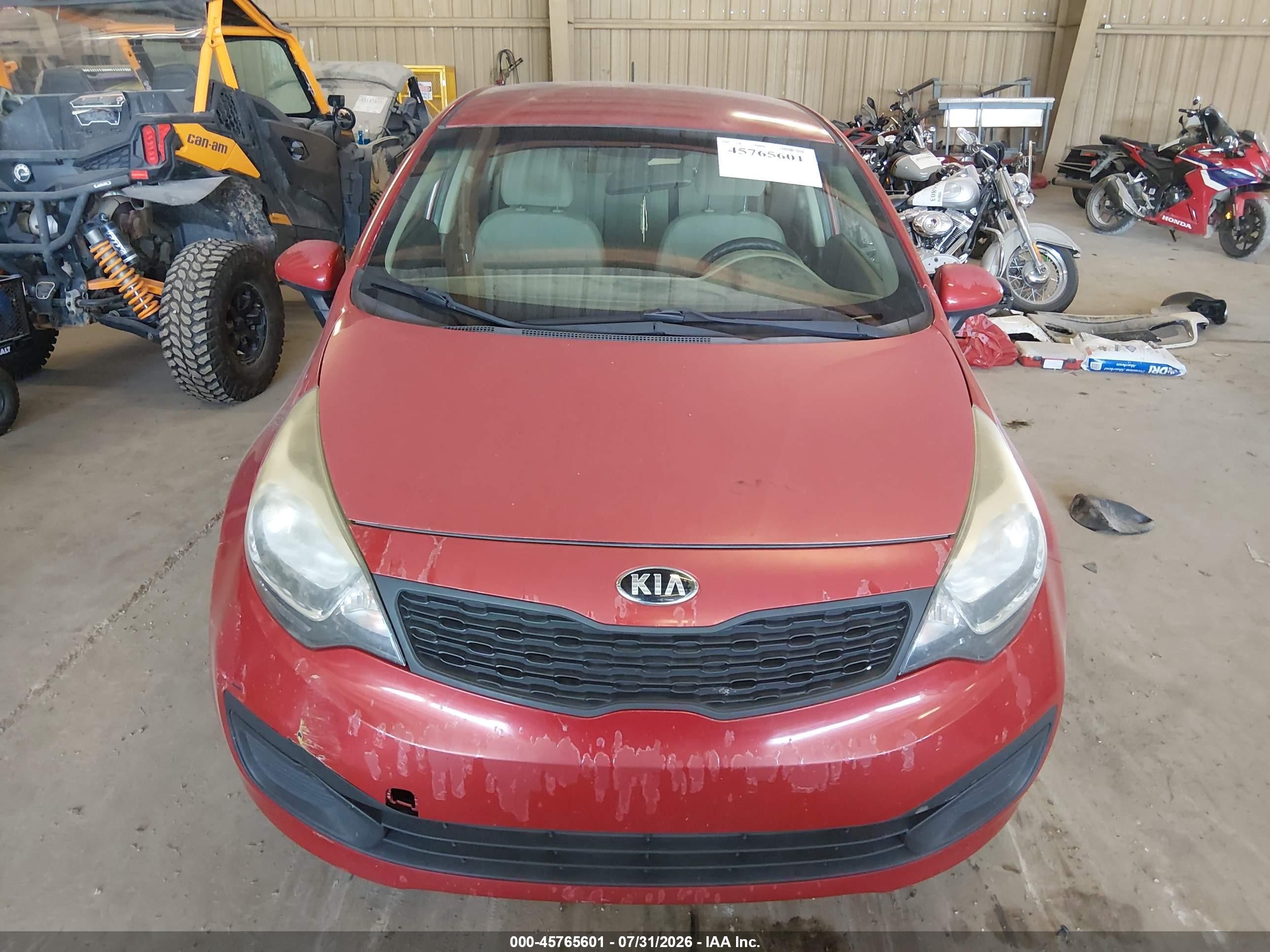 2015 Kia Rio Lx Red vin: KNADM4A32F6484505