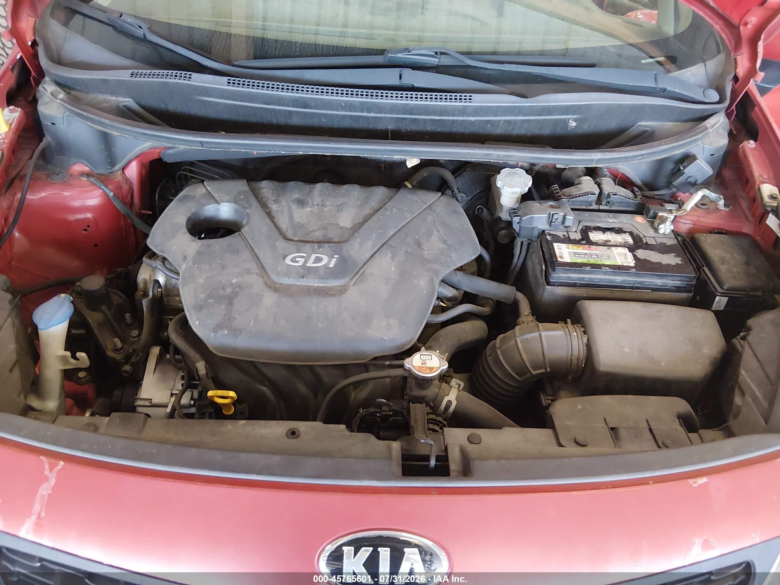 2015 Kia Rio Lx Red vin: KNADM4A32F6484505