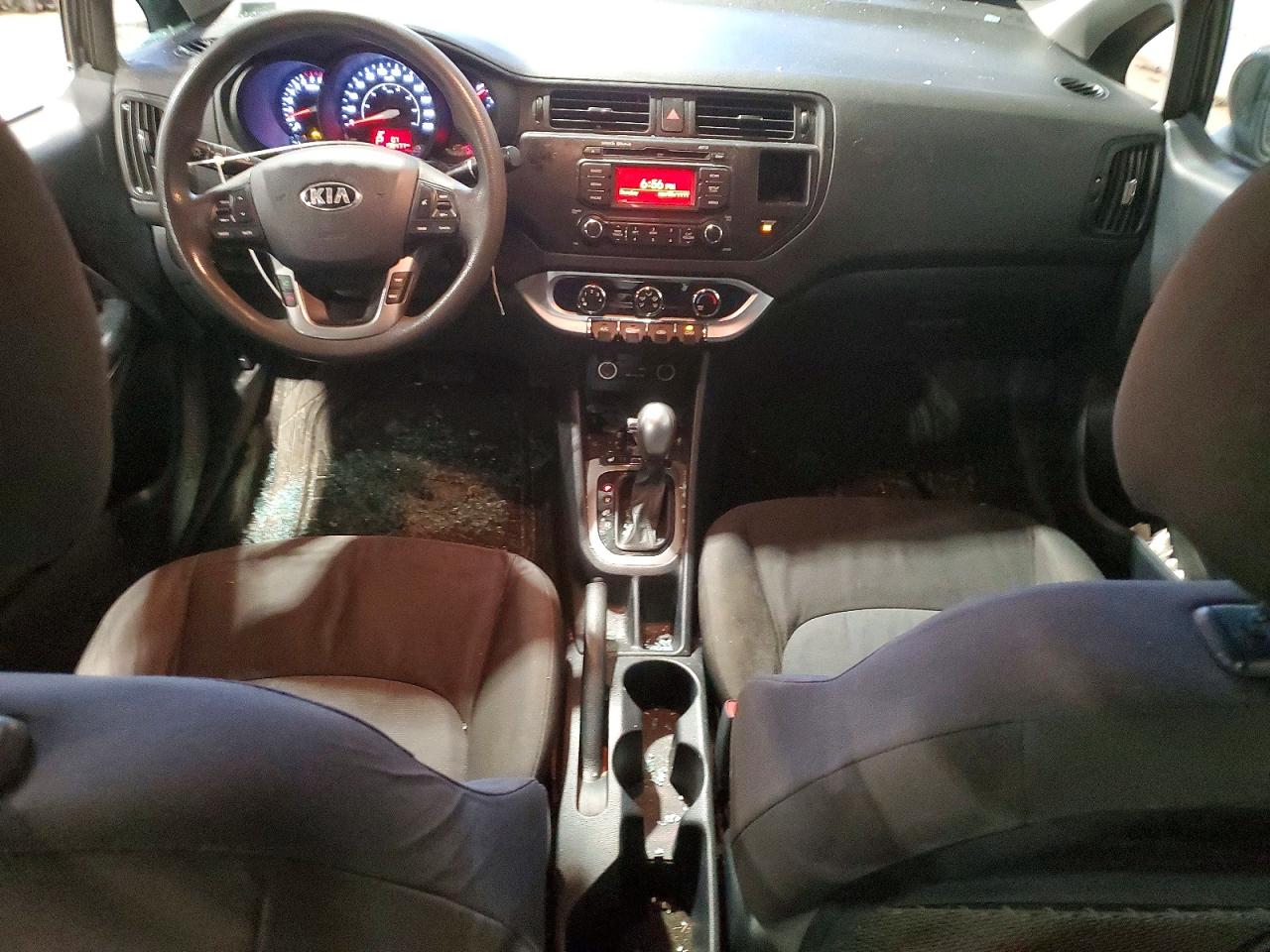 2015 Kia Rio Lx 4dr Black vin: KNADM4A32F6500203
