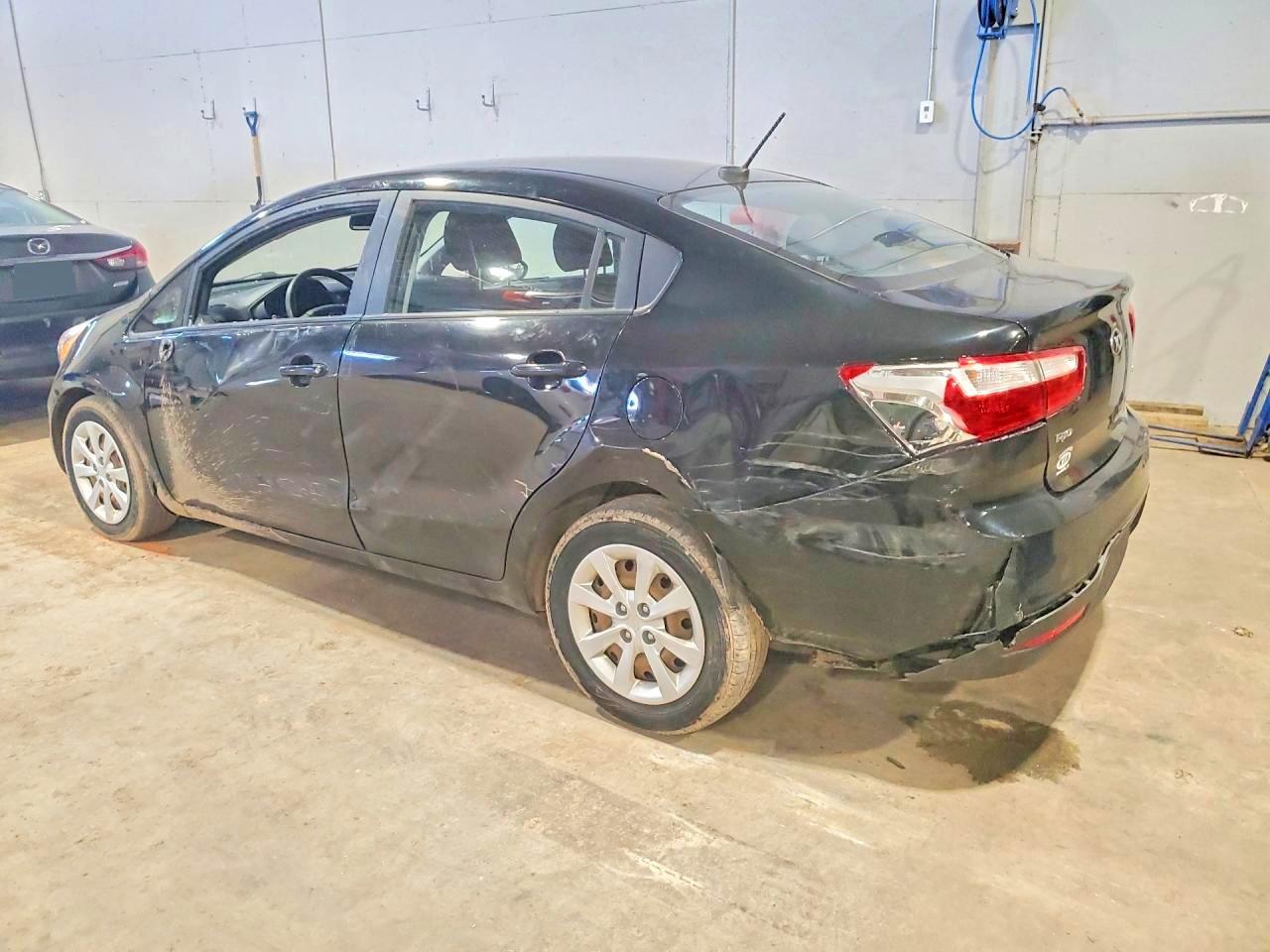 2015 Kia Rio Lx 4dr Black vin: KNADM4A32F6500203