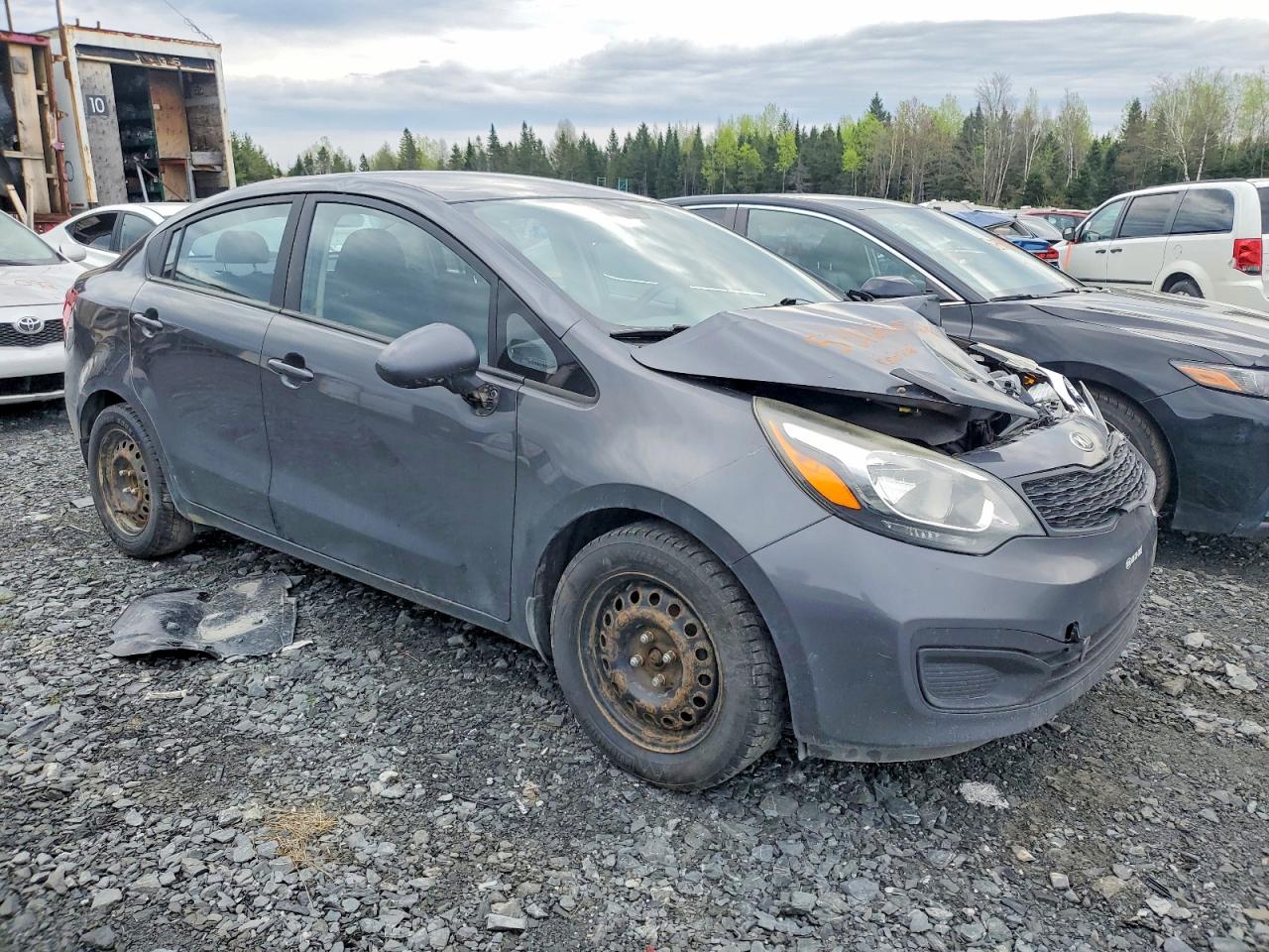 2015 Kia Rio Lx Угольный vin: KNADM4A32F6518362
