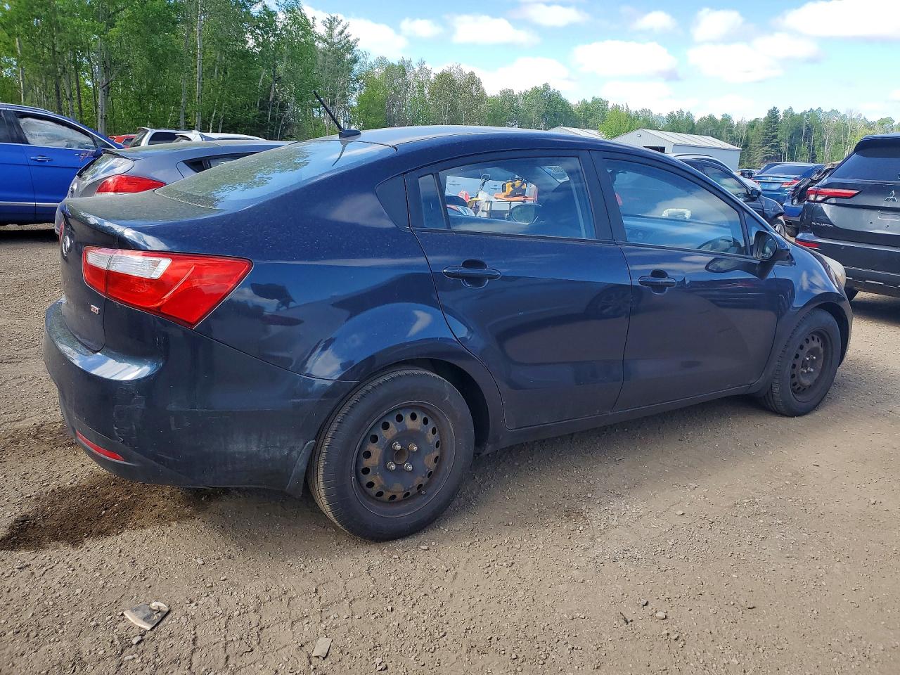 2012 Kia Rio Lx Синий vin: KNADM4A33C6068698