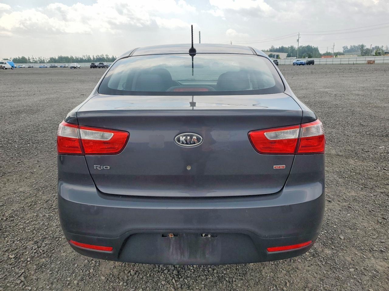 2013 Kia Rio Lx Gray vin: KNADM4A33D6131963