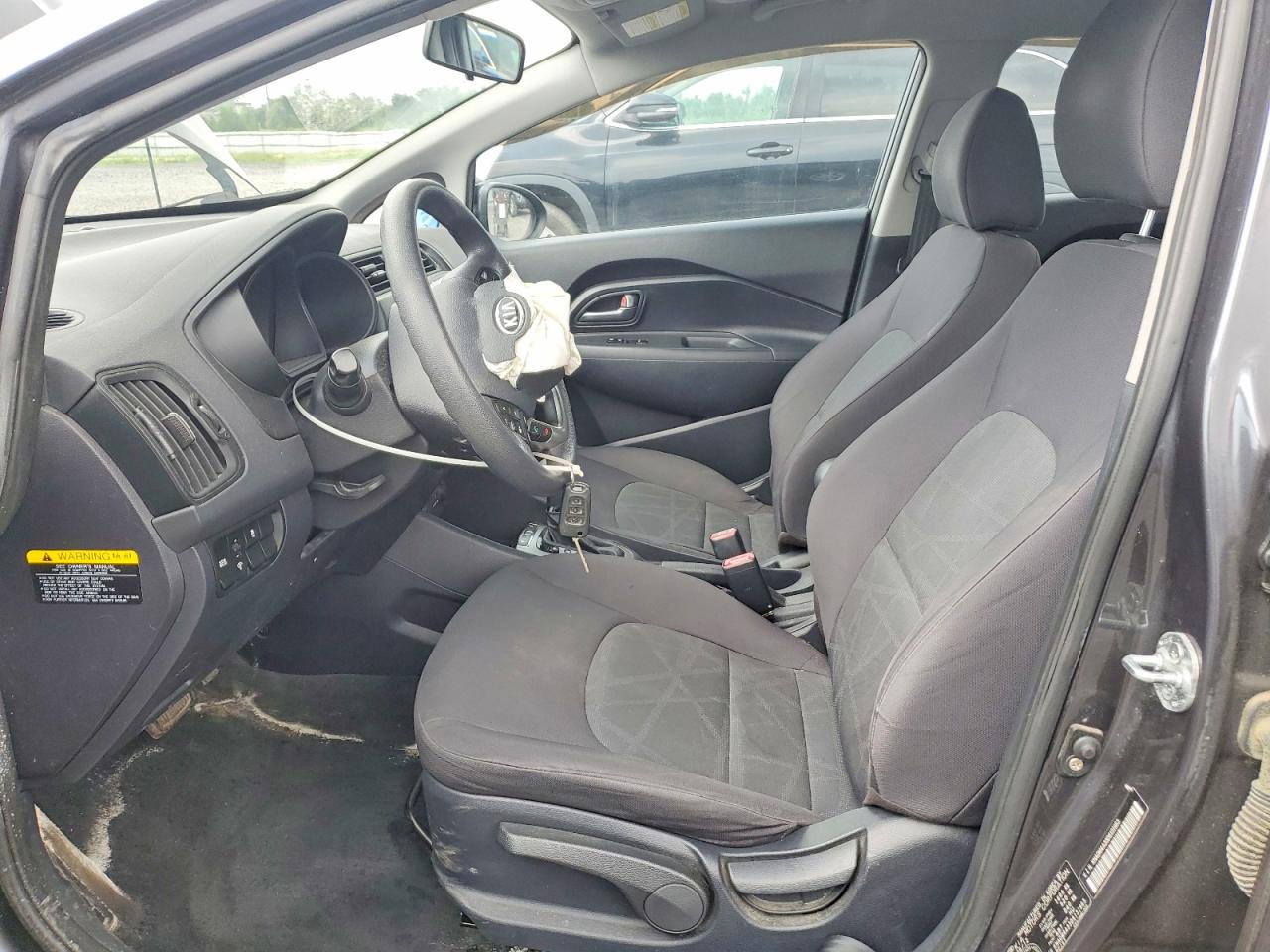 2013 Kia Rio Lx Gray vin: KNADM4A33D6131963