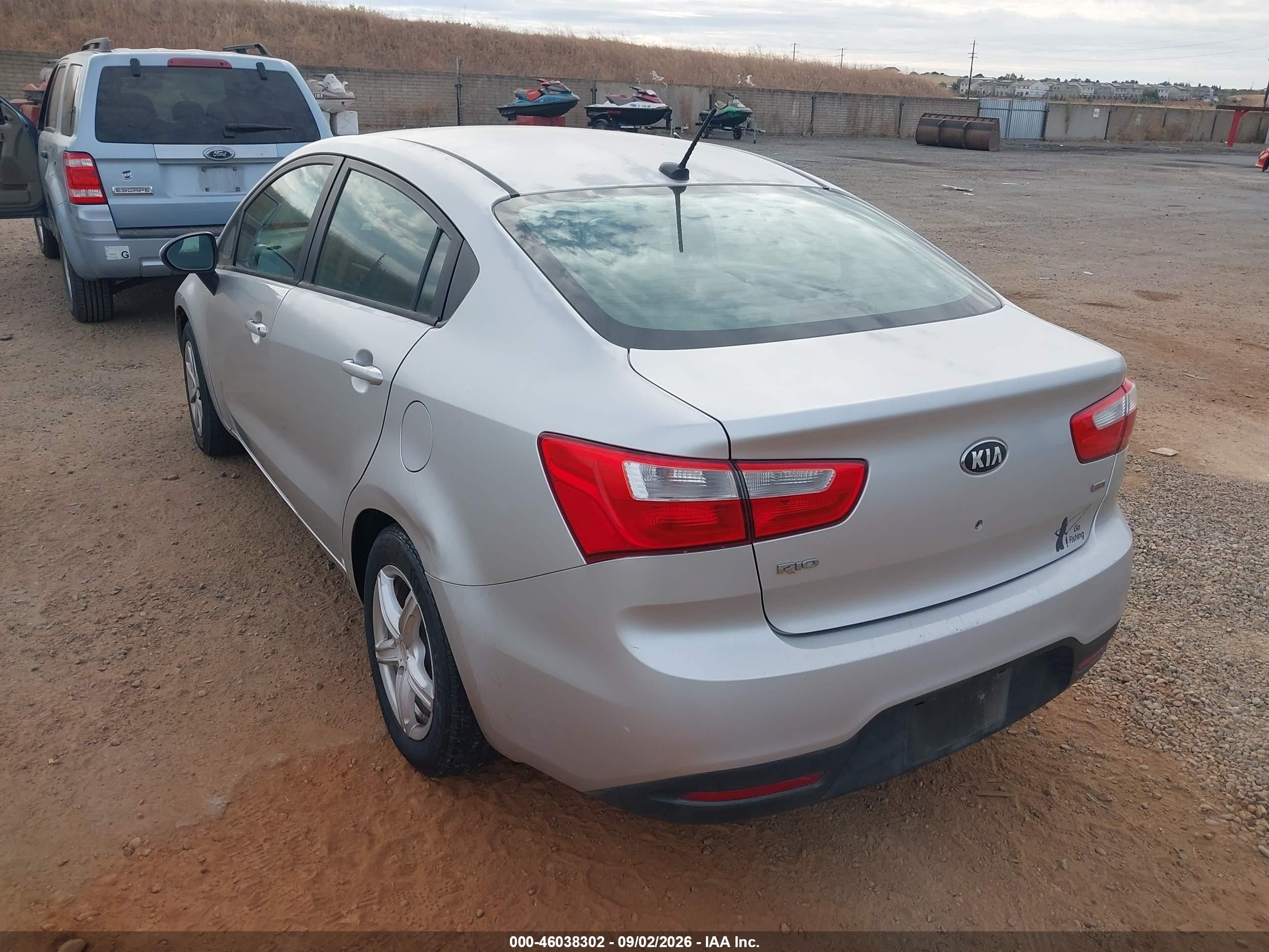 2013 Kia Rio Lx Серый vin: KNADM4A33D6137830