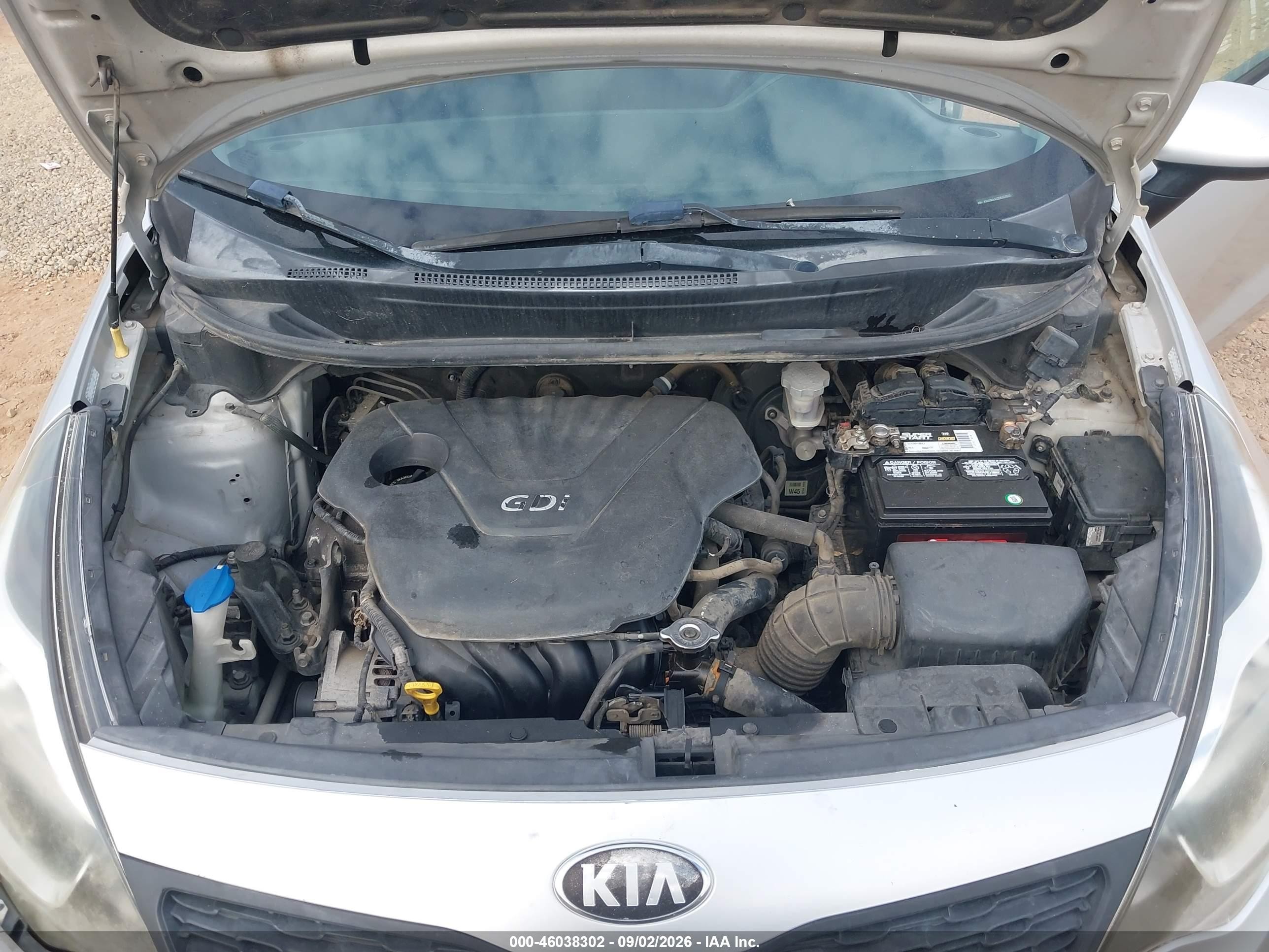 2013 Kia Rio Lx Серый vin: KNADM4A33D6137830