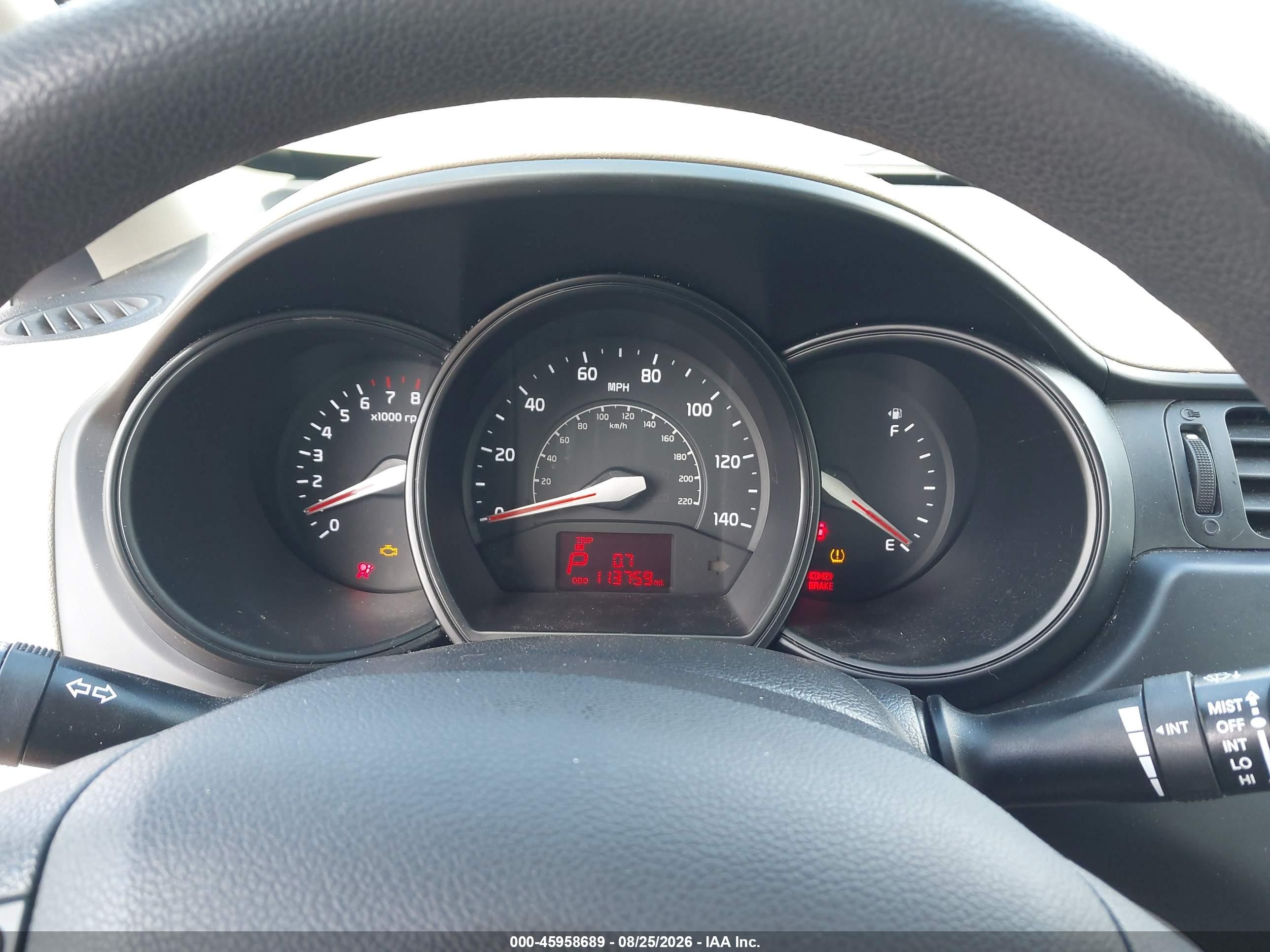 2013 Kia Rio Lx Черный vin: KNADM4A33D6140405