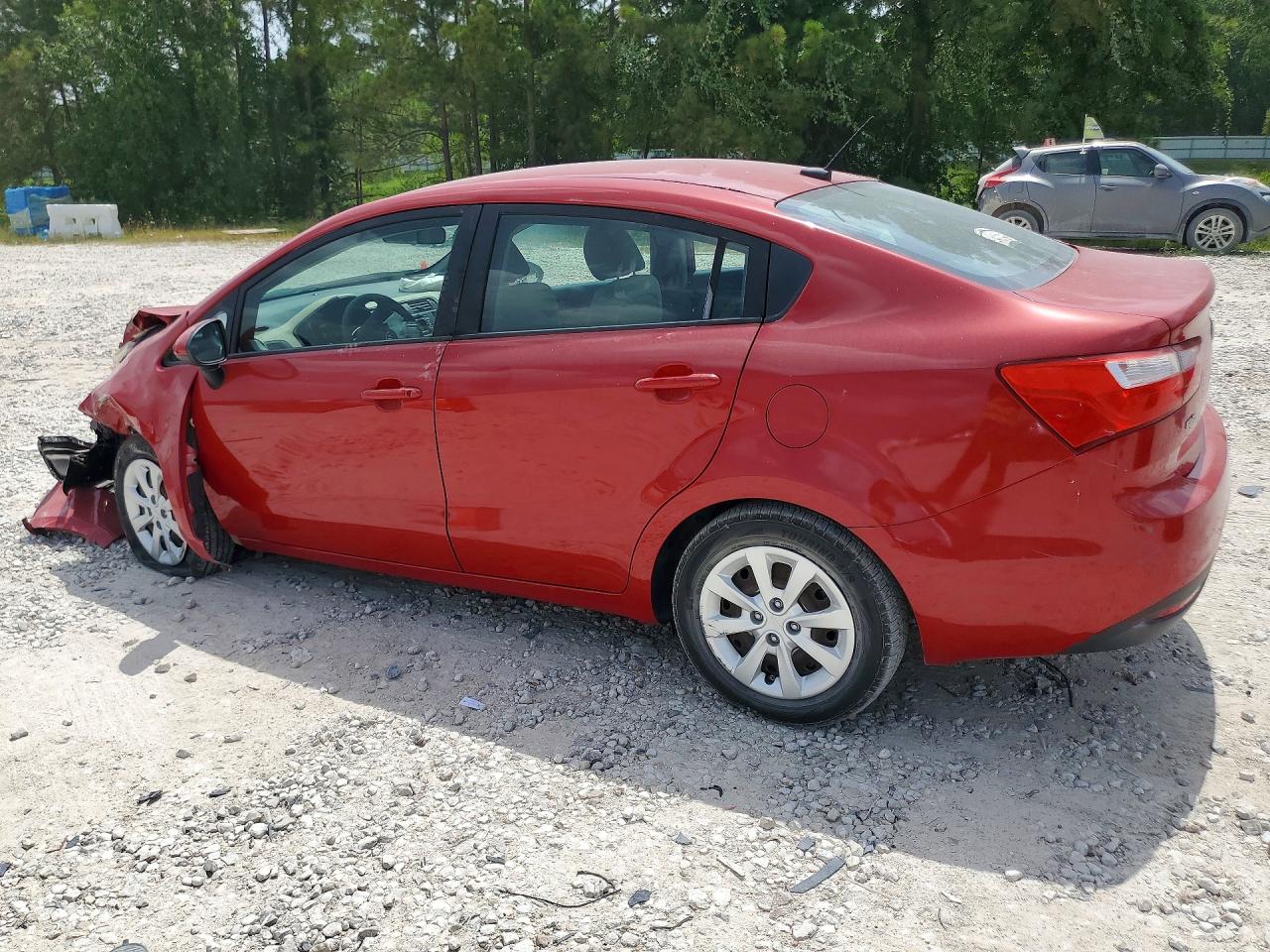 2013 Kia Rio Lx Red vin: KNADM4A33D6189197