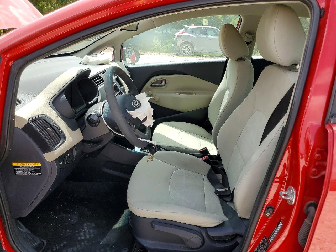 2013 Kia Rio Lx Red vin: KNADM4A33D6189197