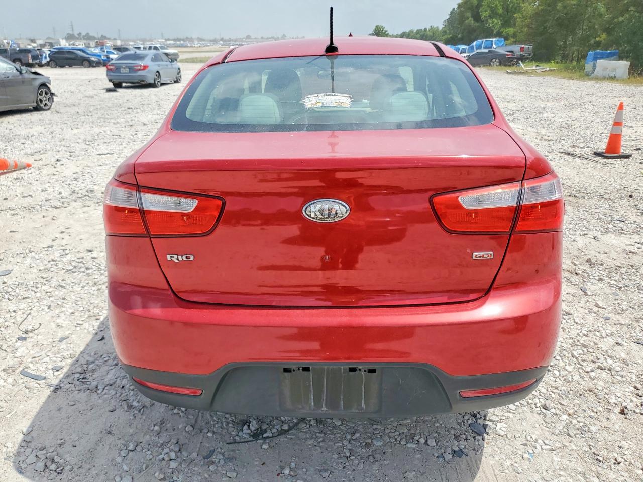 2013 Kia Rio Lx Red vin: KNADM4A33D6189197