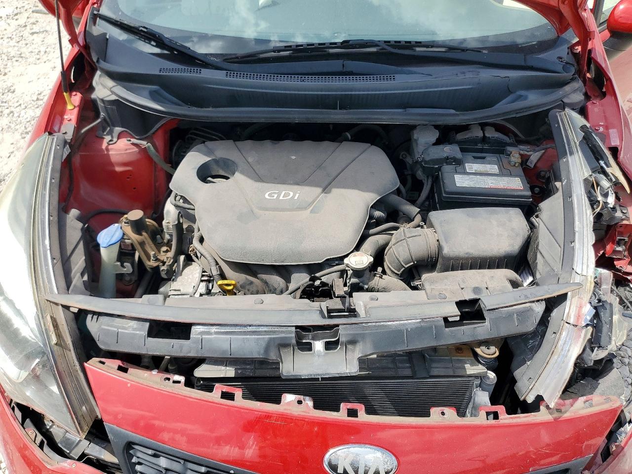 2013 Kia Rio Lx Red vin: KNADM4A33D6189197