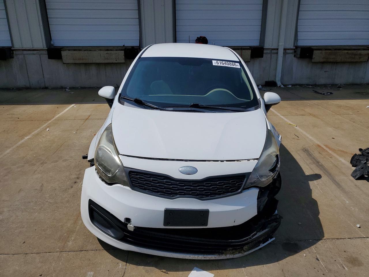 2013 Kia Rio Lx White vin: KNADM4A33D6226443