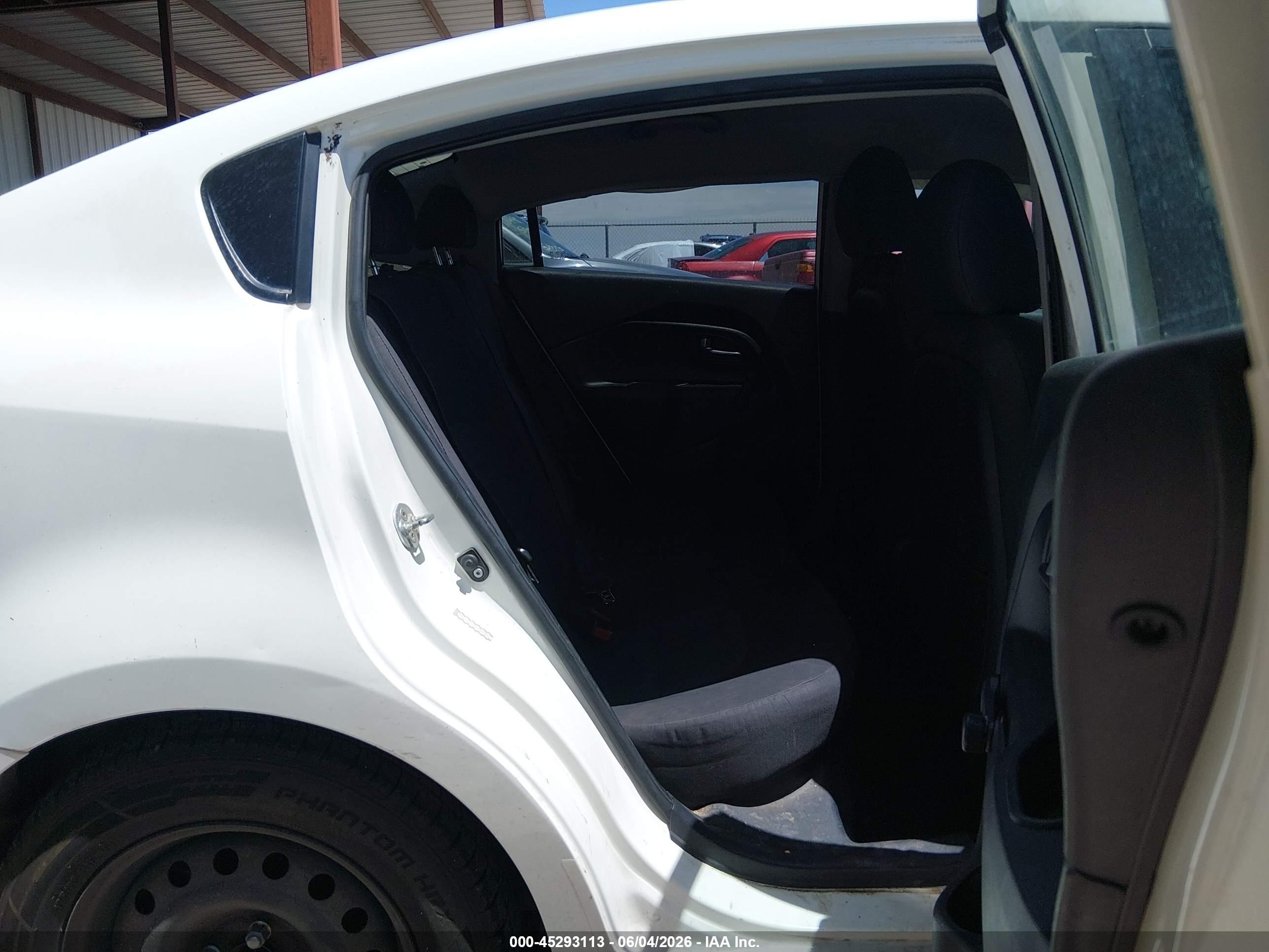 2013 Kia Rio Lx White vin: KNADM4A33D6291440