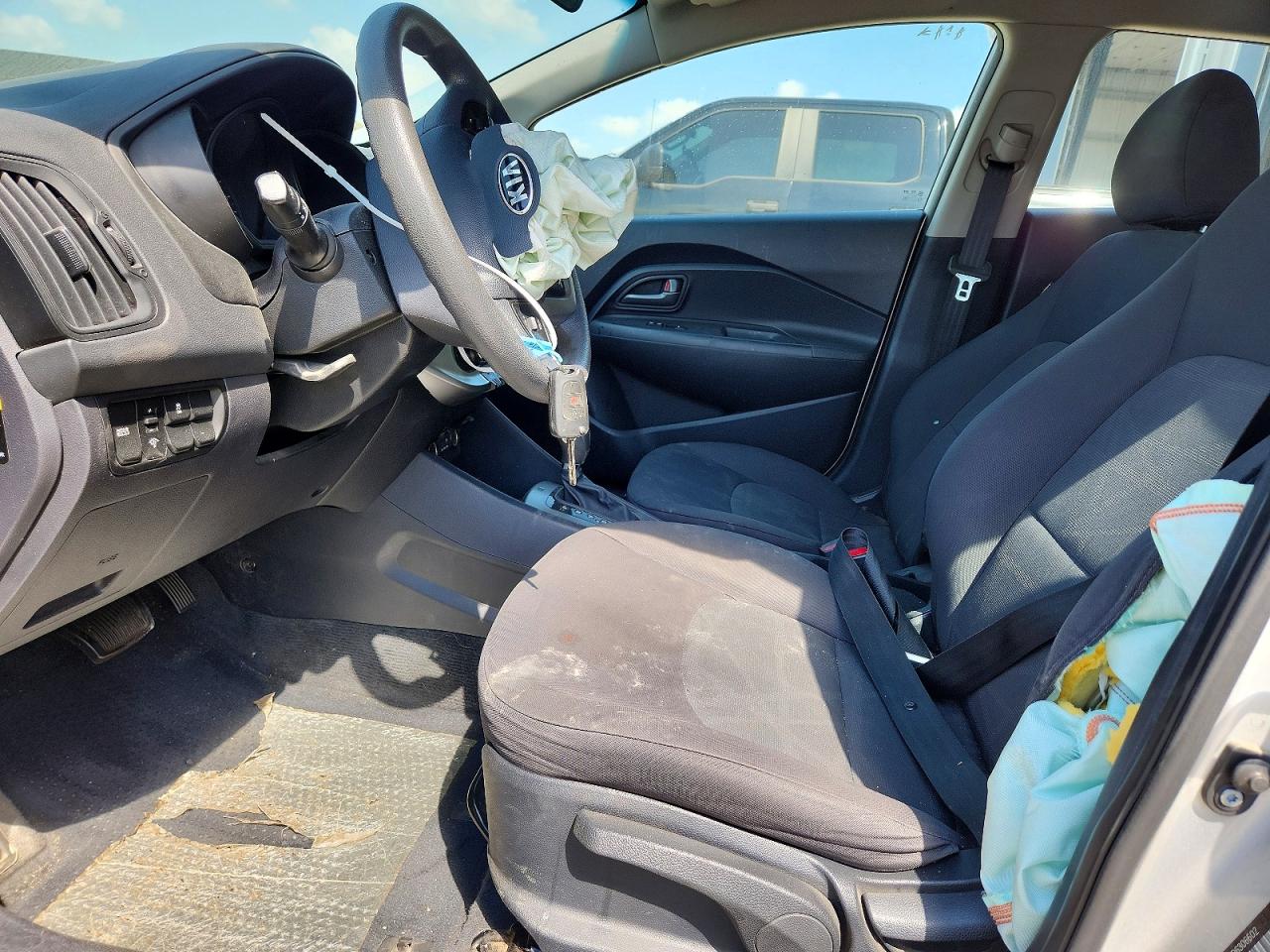 2013 Kia Rio Lx Gray vin: KNADM4A33D6306602