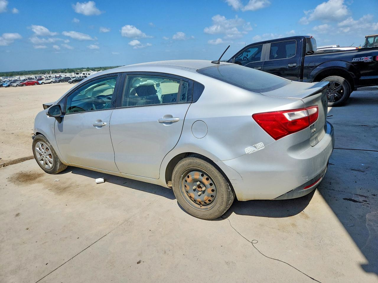 2013 Kia Rio Lx Gray vin: KNADM4A33D6306602