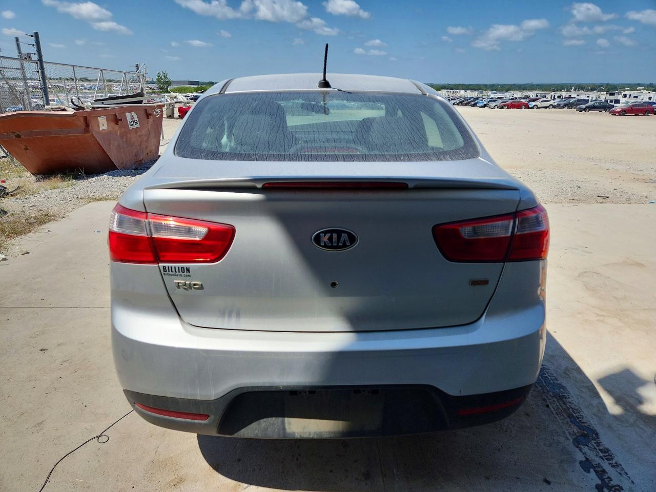 2013 Kia Rio Lx Gray vin: KNADM4A33D6306602