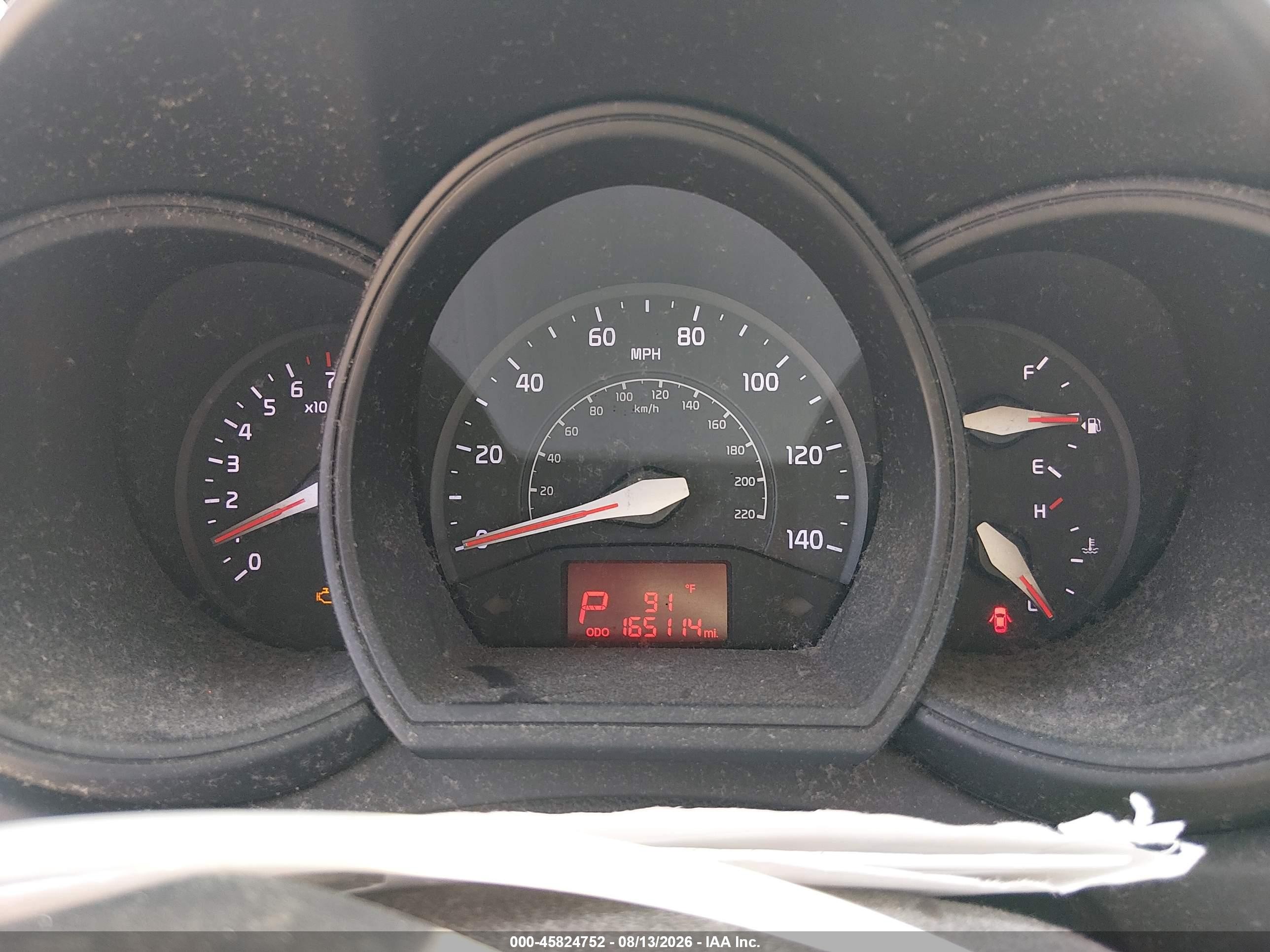 2014 Kia Rio Lx White vin: KNADM4A33E6331601