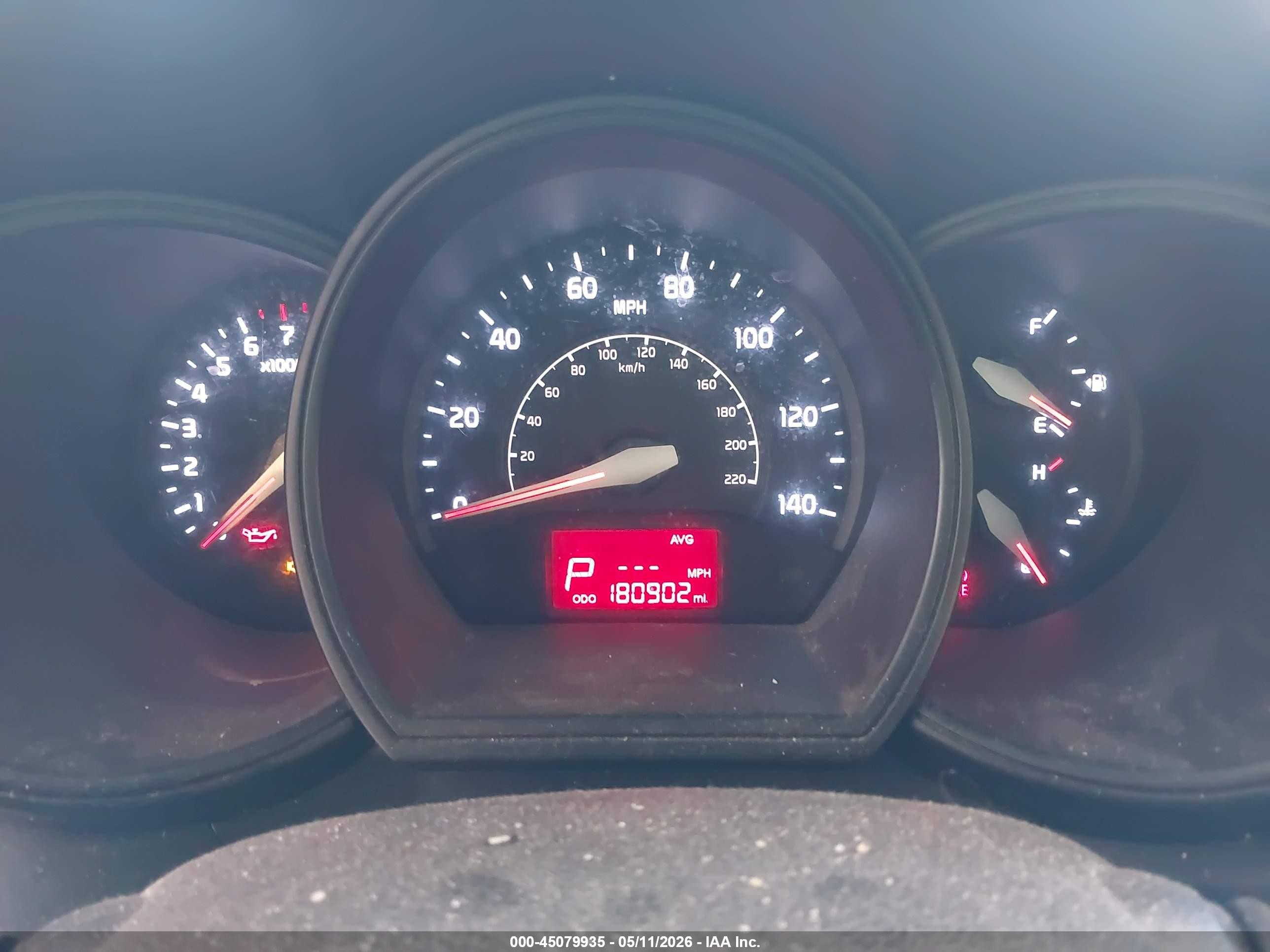 2014 Kia Rio Lx Red vin: KNADM4A33E6351380