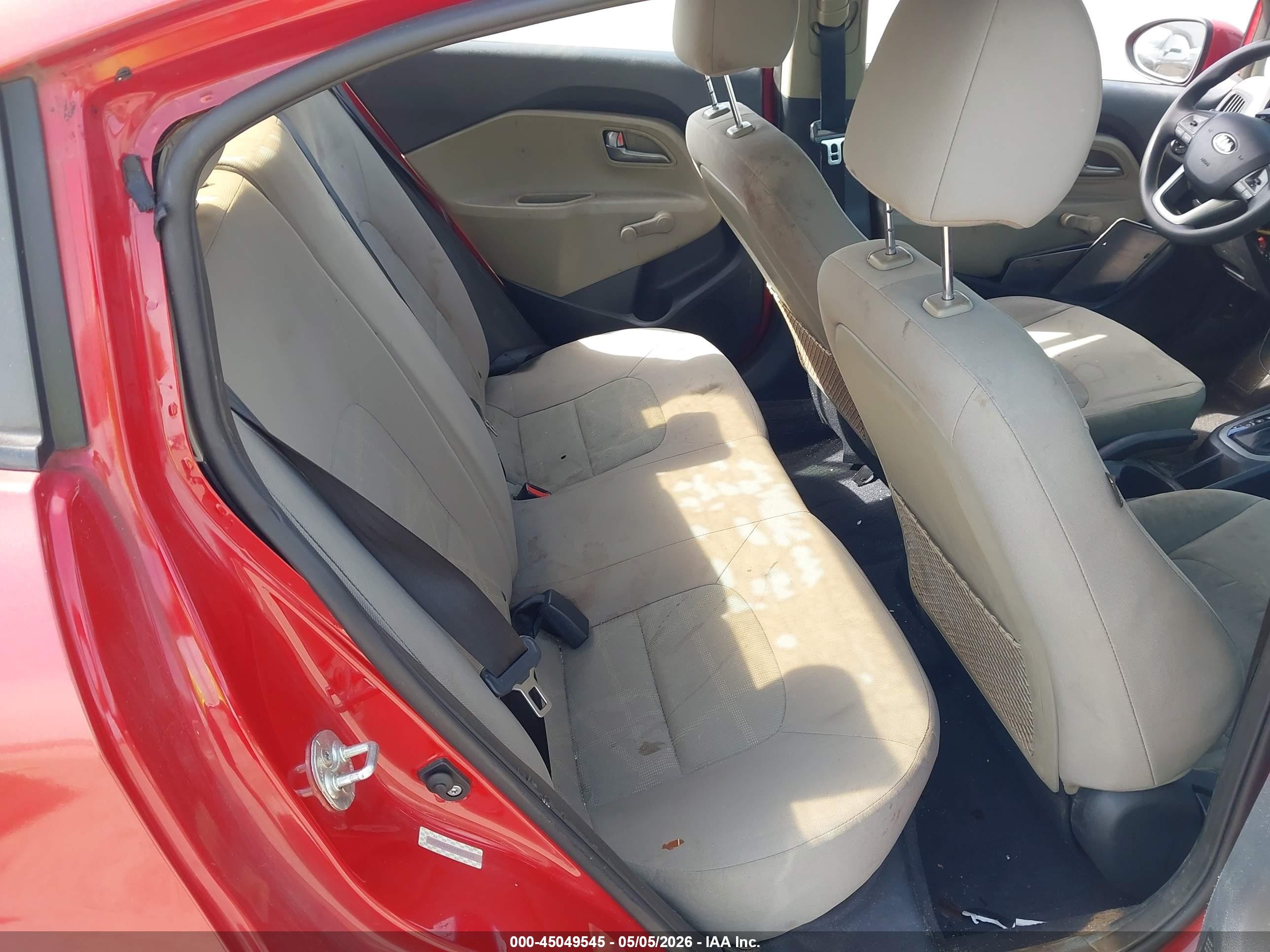 2014 Kia Rio Lx Красный vin: KNADM4A33E6363593