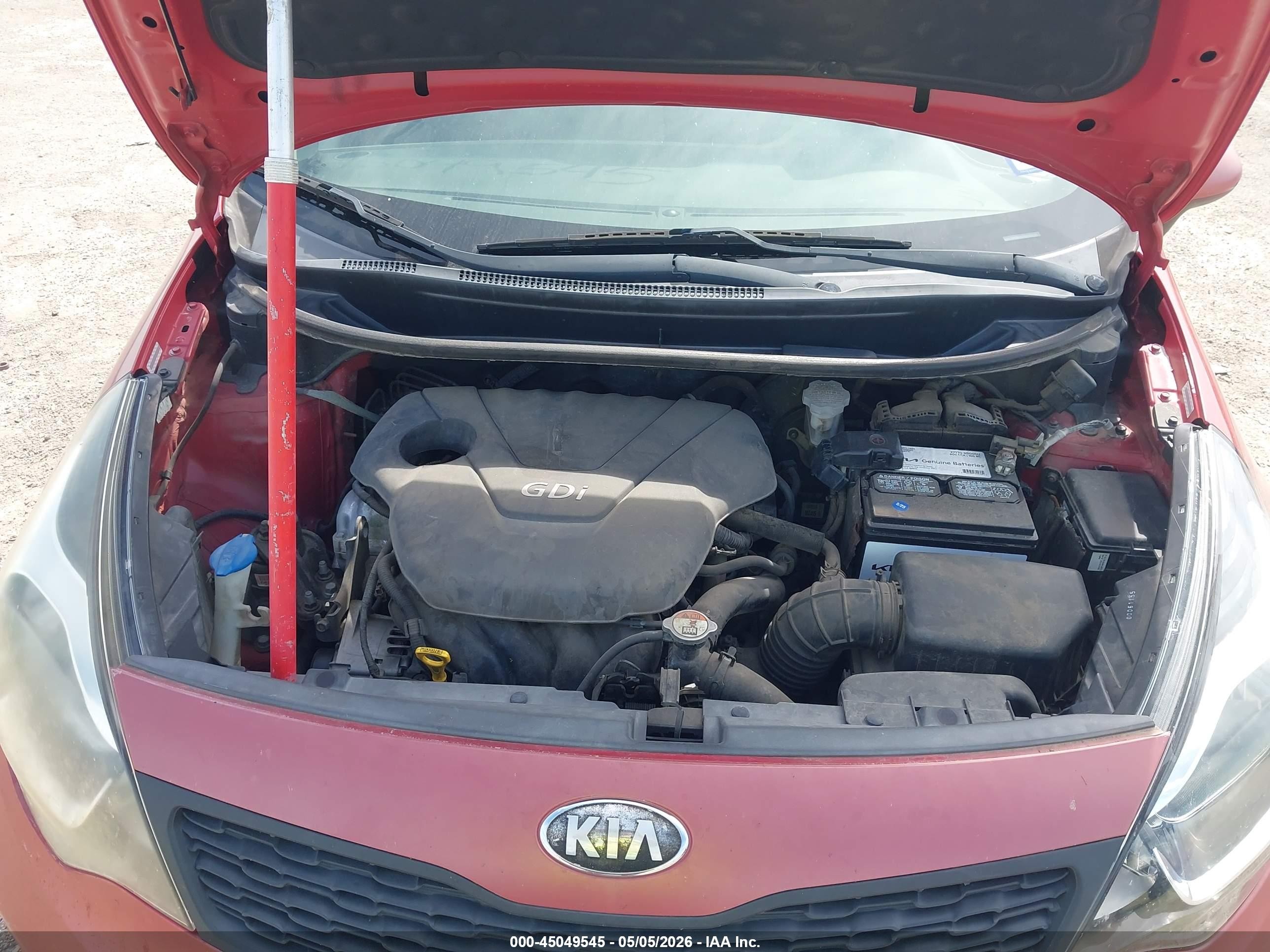 2014 Kia Rio Lx Красный vin: KNADM4A33E6363593