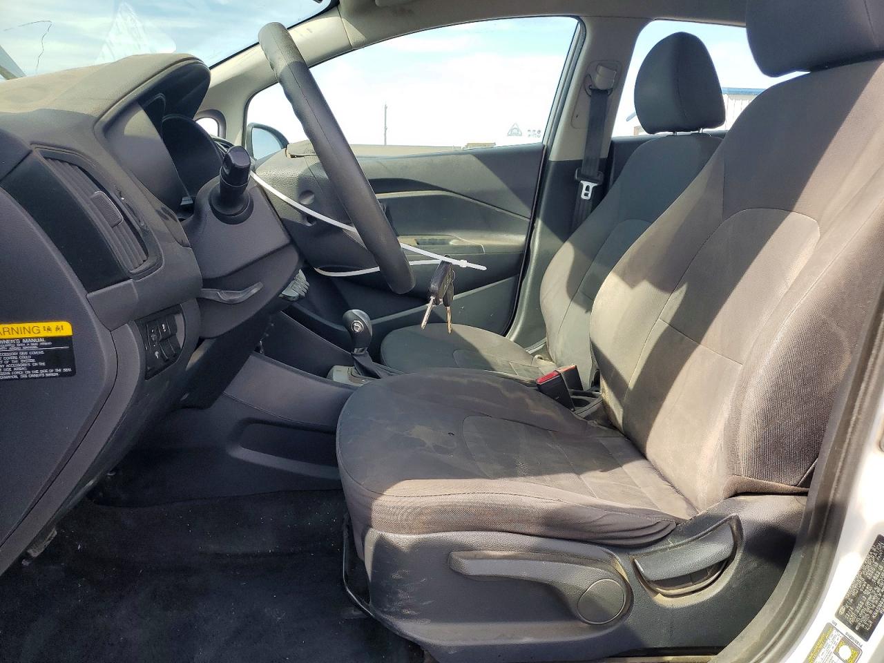 2014 Kia Rio Lx Silver vin: KNADM4A33E6373735