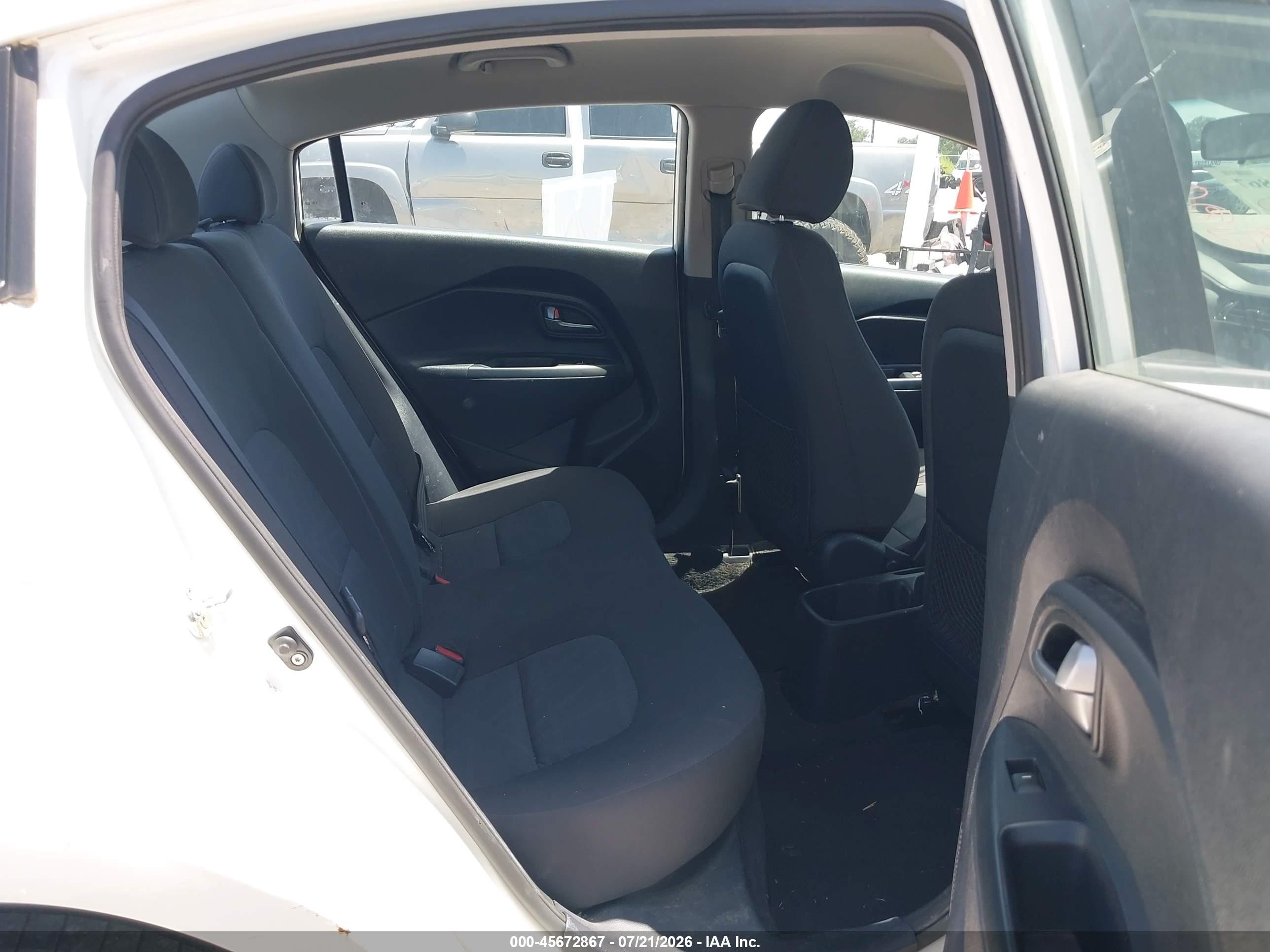 2014 Kia Rio Lx White vin: KNADM4A33E6417099