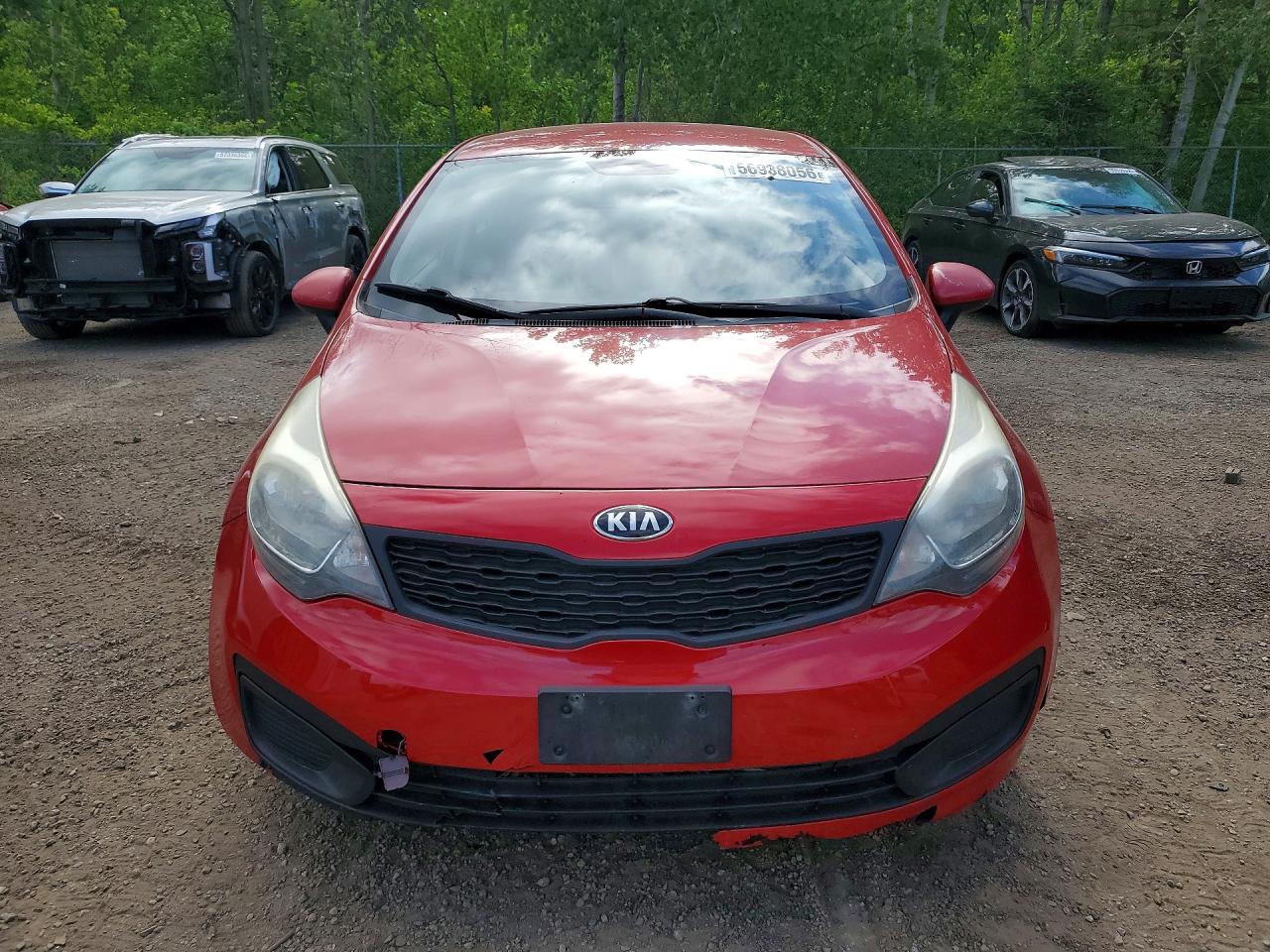 2015 Kia Rio Lx Красный vin: KNADM4A33F6433112