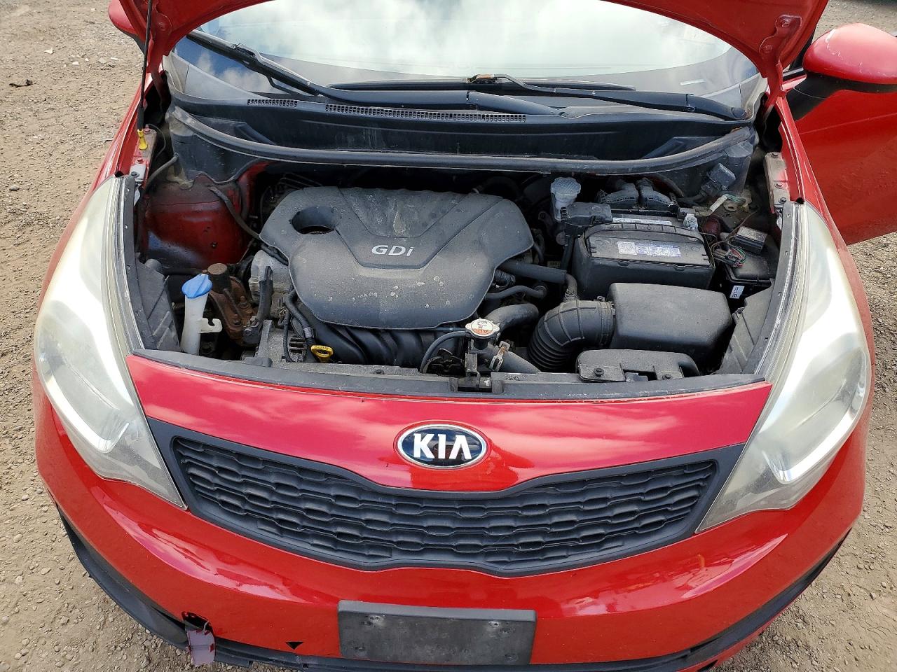 2015 Kia Rio Lx Красный vin: KNADM4A33F6433112