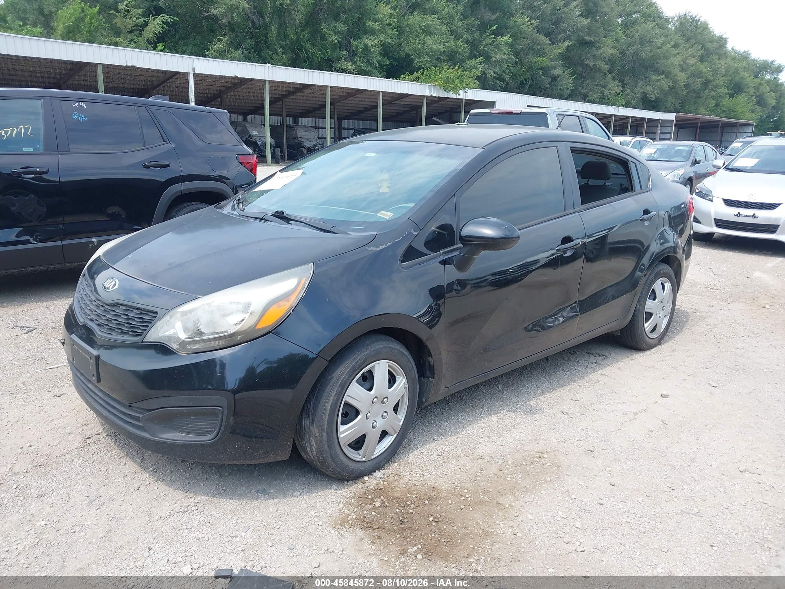 2015 Kia Rio Lx Black vin: KNADM4A33F6447687