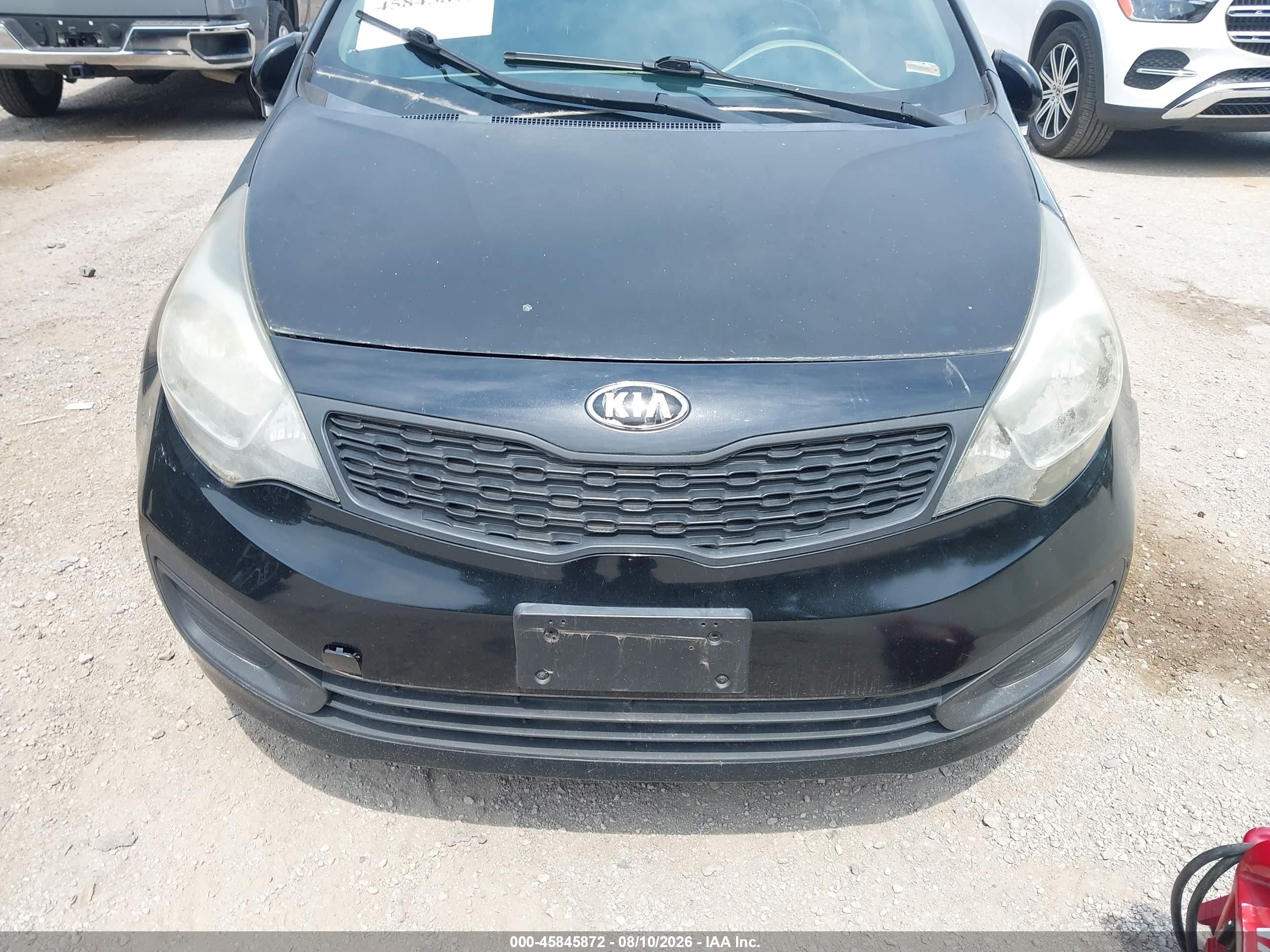 2015 Kia Rio Lx Black vin: KNADM4A33F6447687