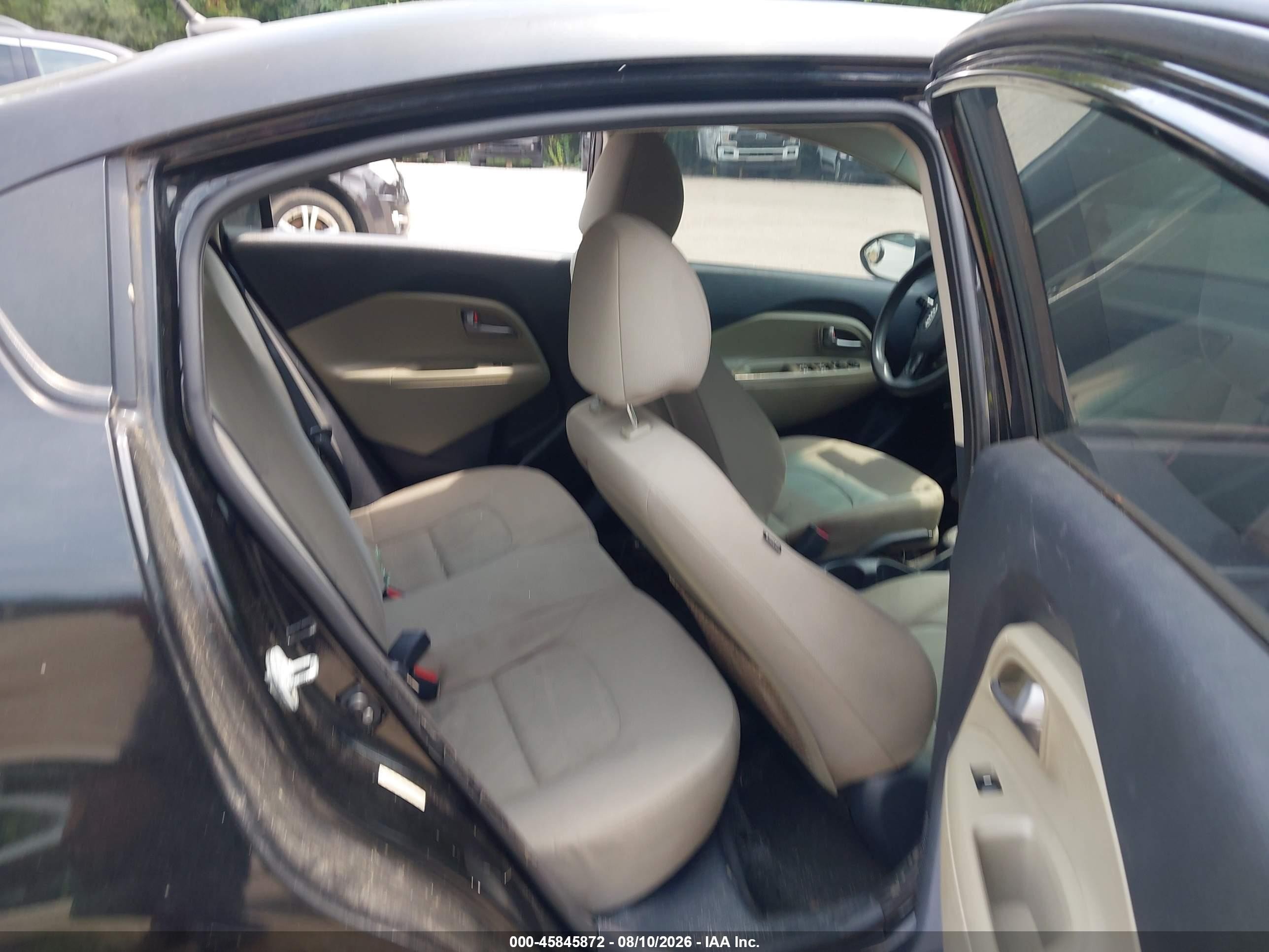 2015 Kia Rio Lx Black vin: KNADM4A33F6447687