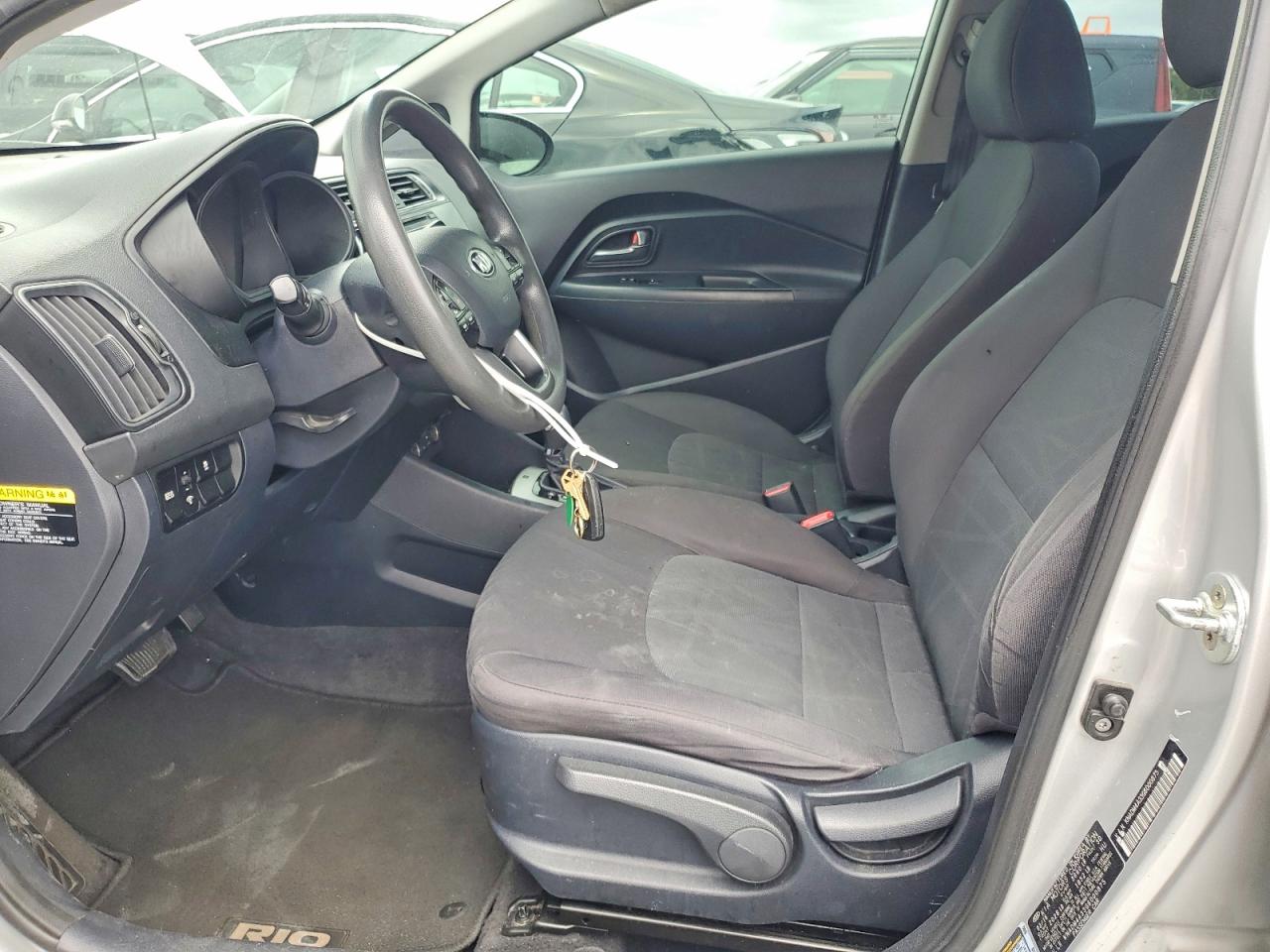 2016 Kia Rio Lx Silver vin: KNADM4A33G6000875