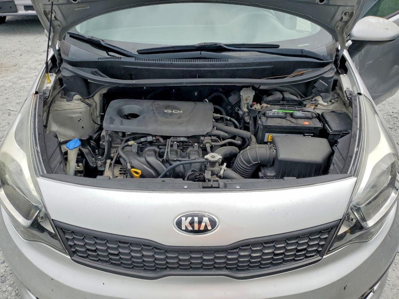 2016 Kia Rio Lx Silver vin: KNADM4A33G6000875