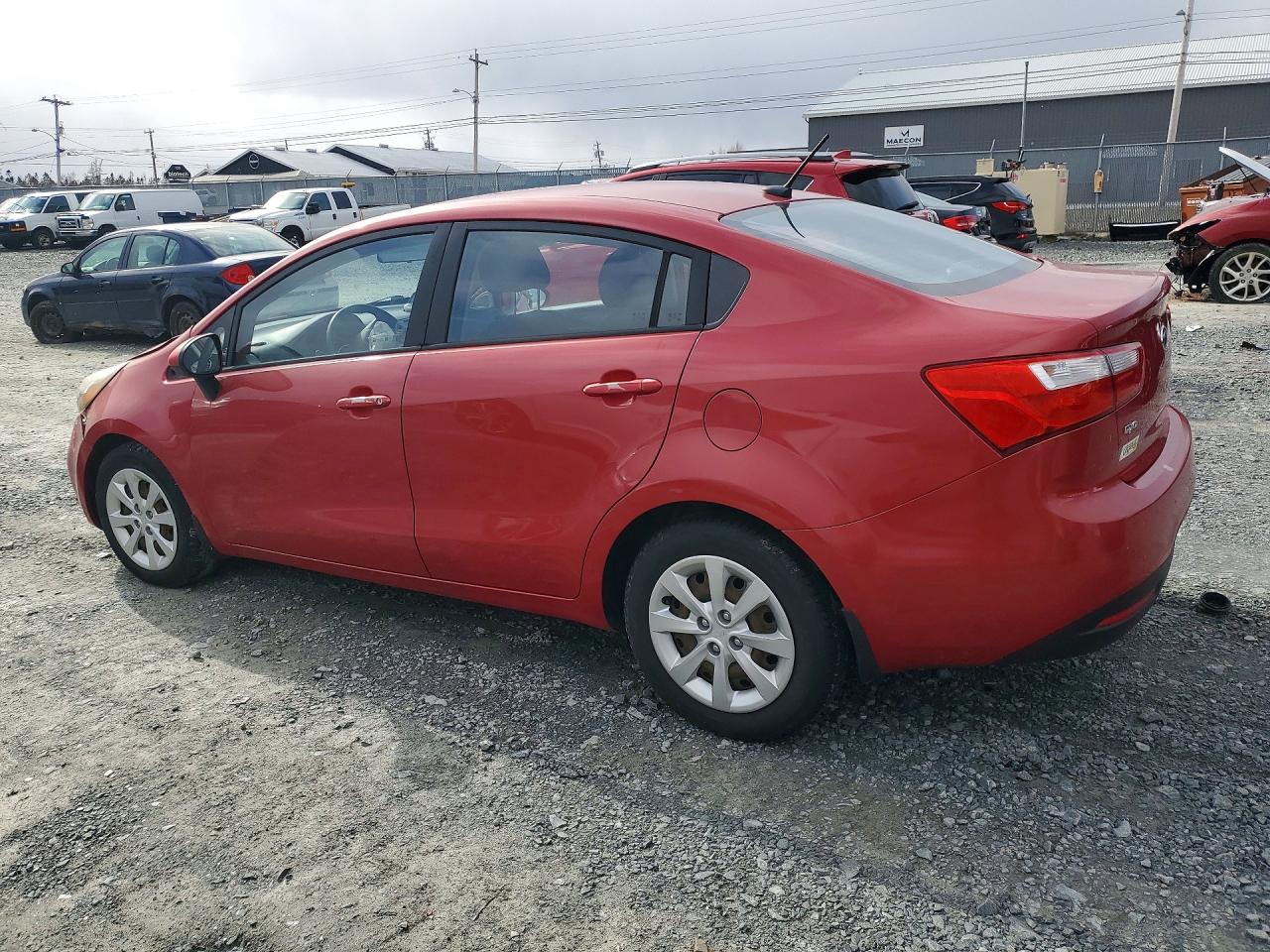 2013 Kia Rio Red vin: KNADM4A34D6121779