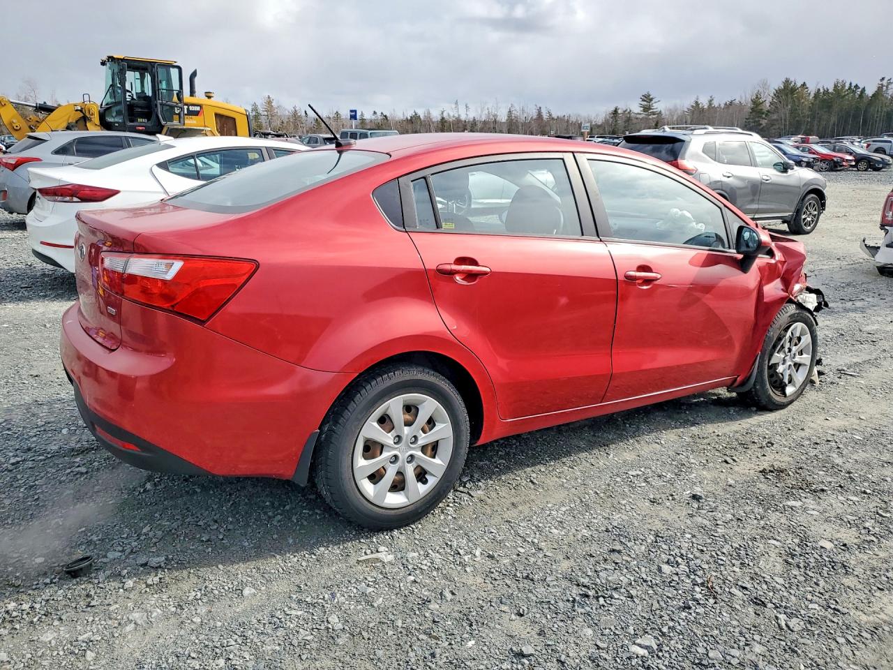 2013 Kia Rio Red vin: KNADM4A34D6121779