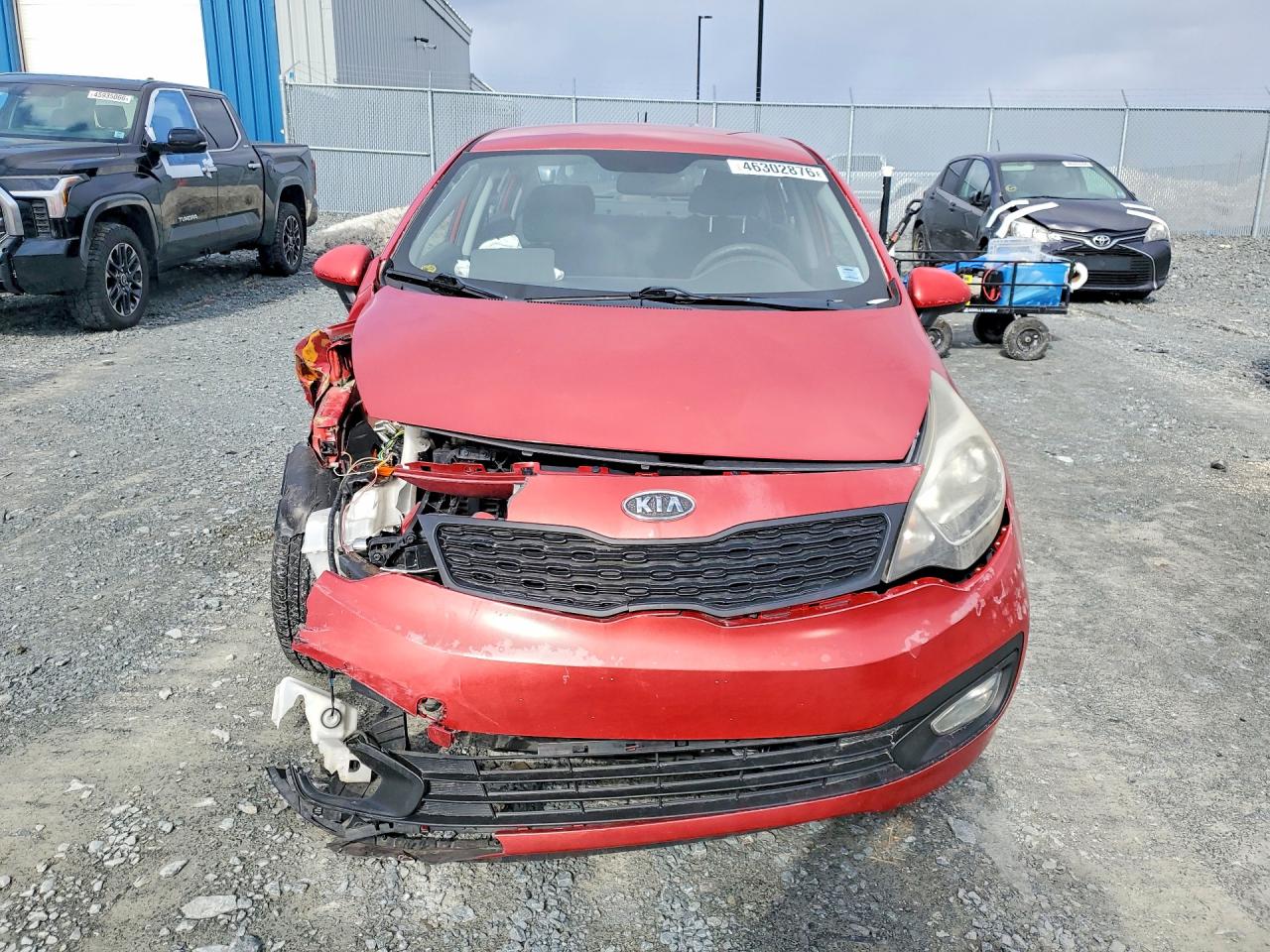 2013 Kia Rio Red vin: KNADM4A34D6121779