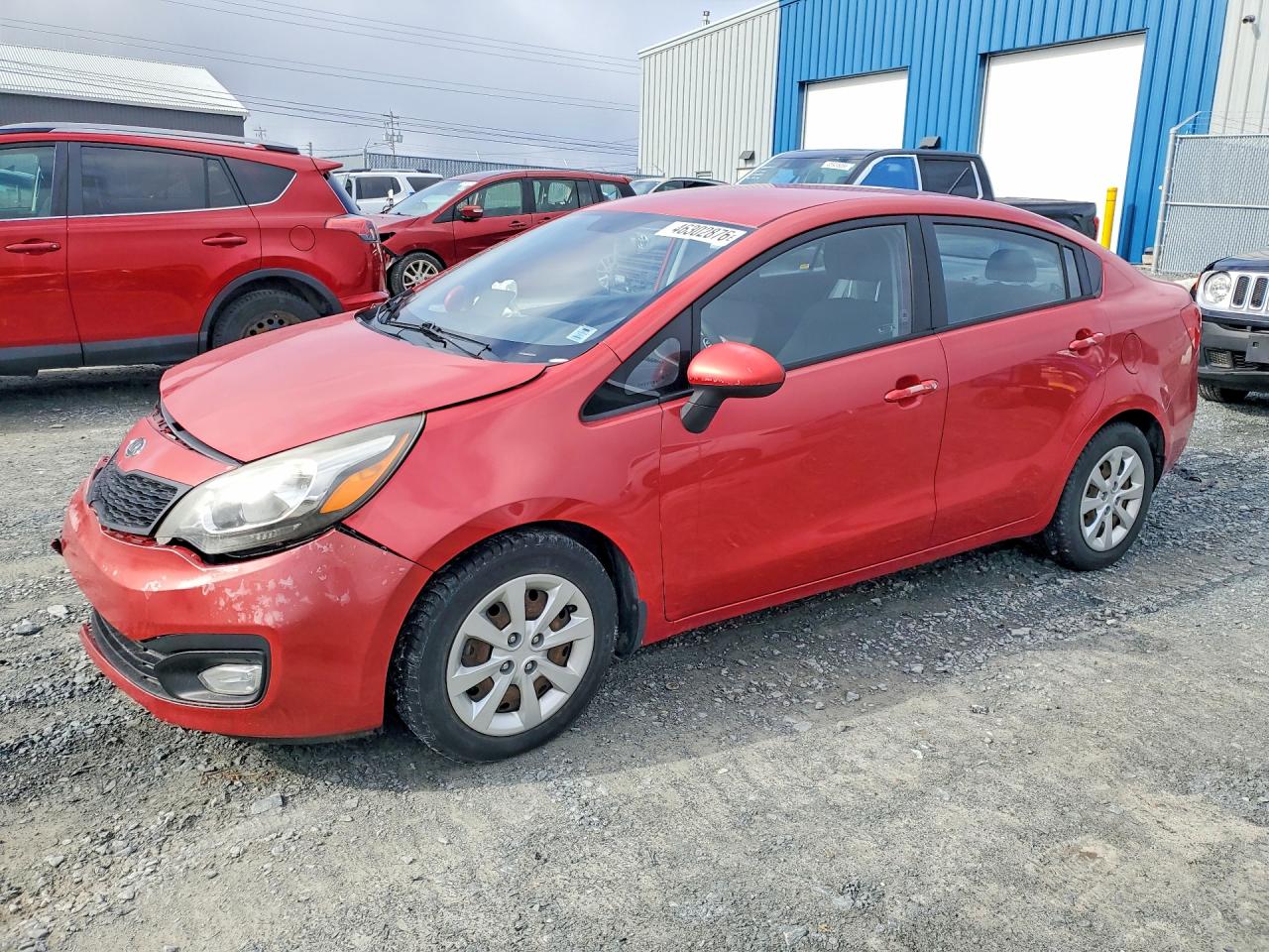 2013 Kia Rio Red vin: KNADM4A34D6121779