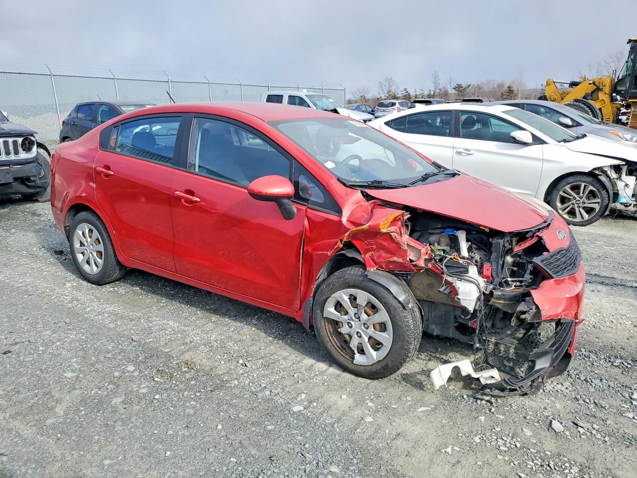 2013 Kia Rio Red vin: KNADM4A34D6121779