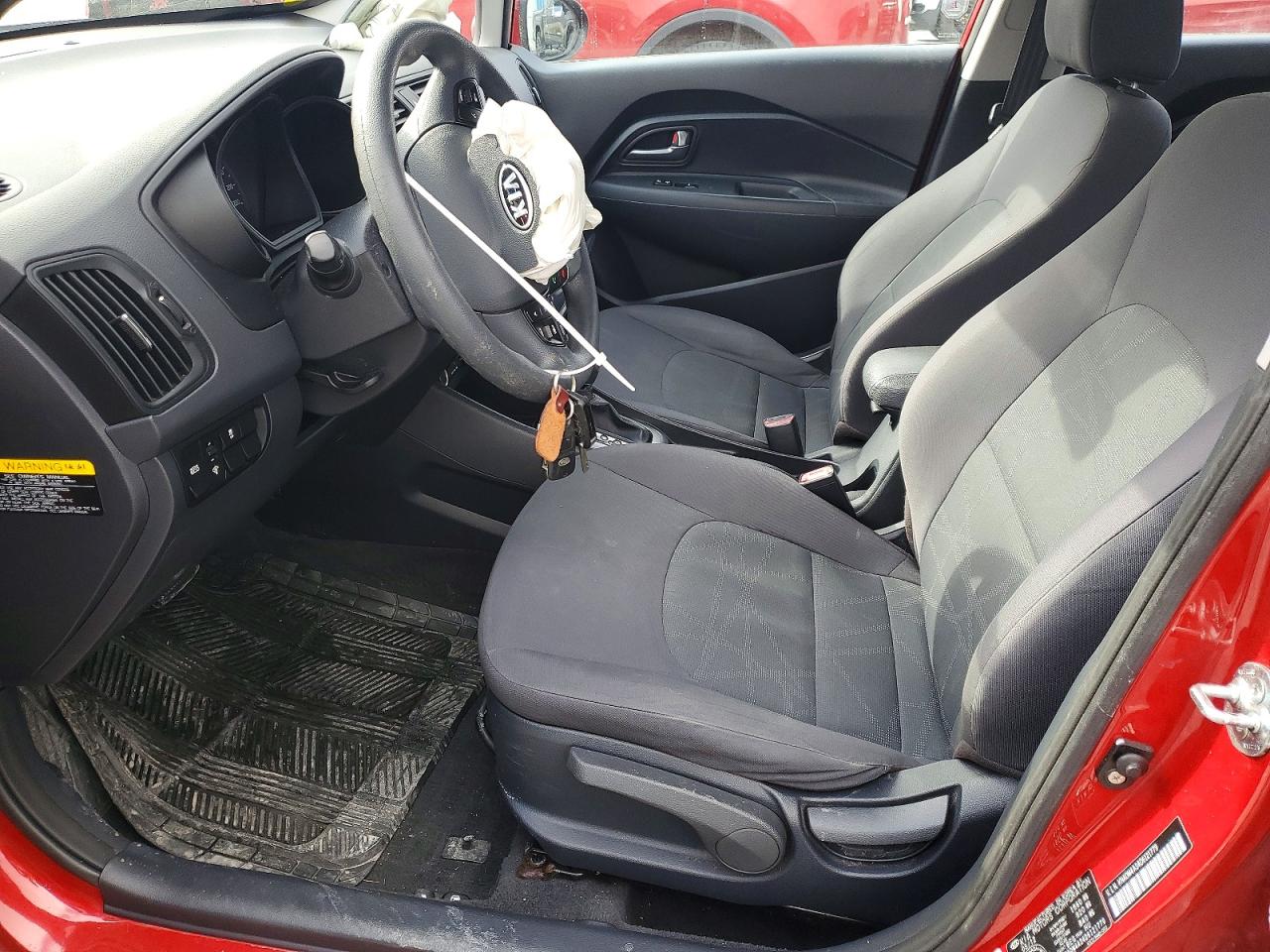 2013 Kia Rio Red vin: KNADM4A34D6121779