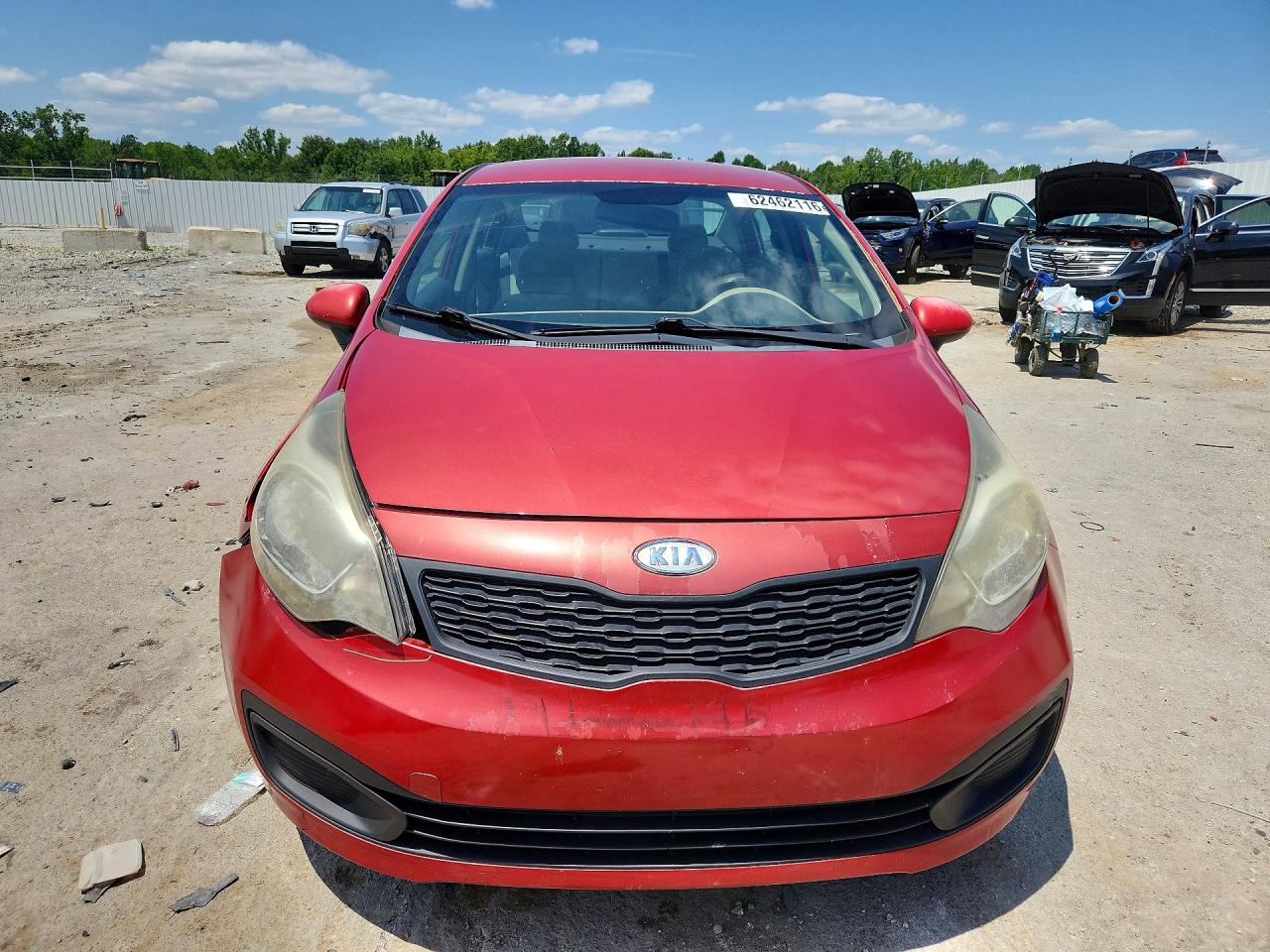 2013 Kia Rio Lx Brown vin: KNADM4A34D6132961