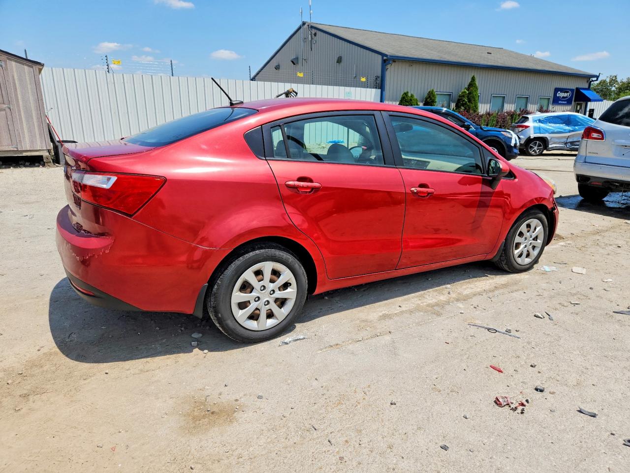 2013 Kia Rio Lx Brown vin: KNADM4A34D6132961