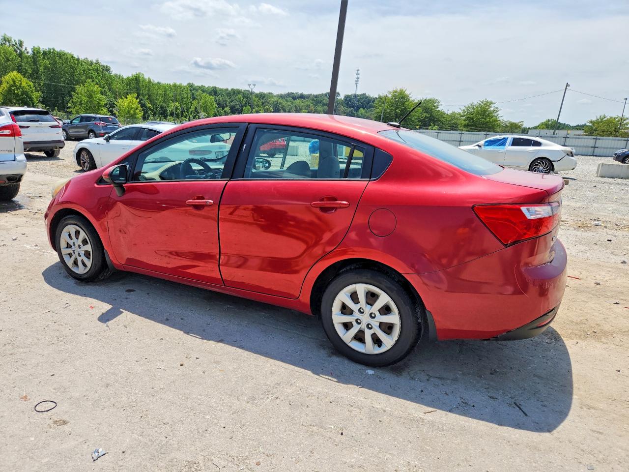 2013 Kia Rio Lx Brown vin: KNADM4A34D6132961