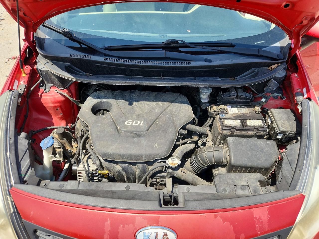 2013 Kia Rio Lx Brown vin: KNADM4A34D6132961