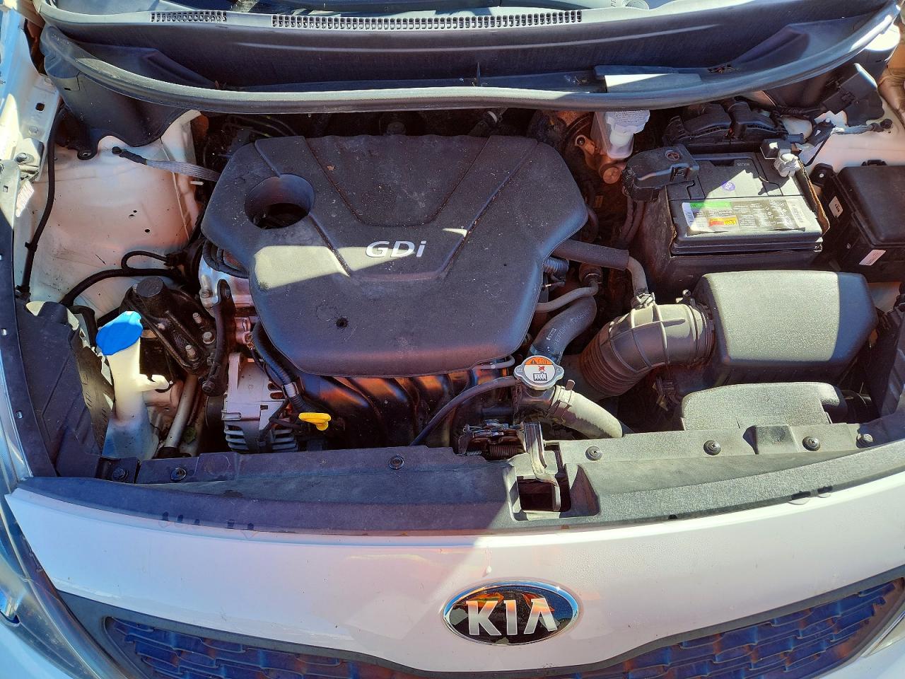 2013 Kia Rio Lx White vin: KNADM4A34D6154376