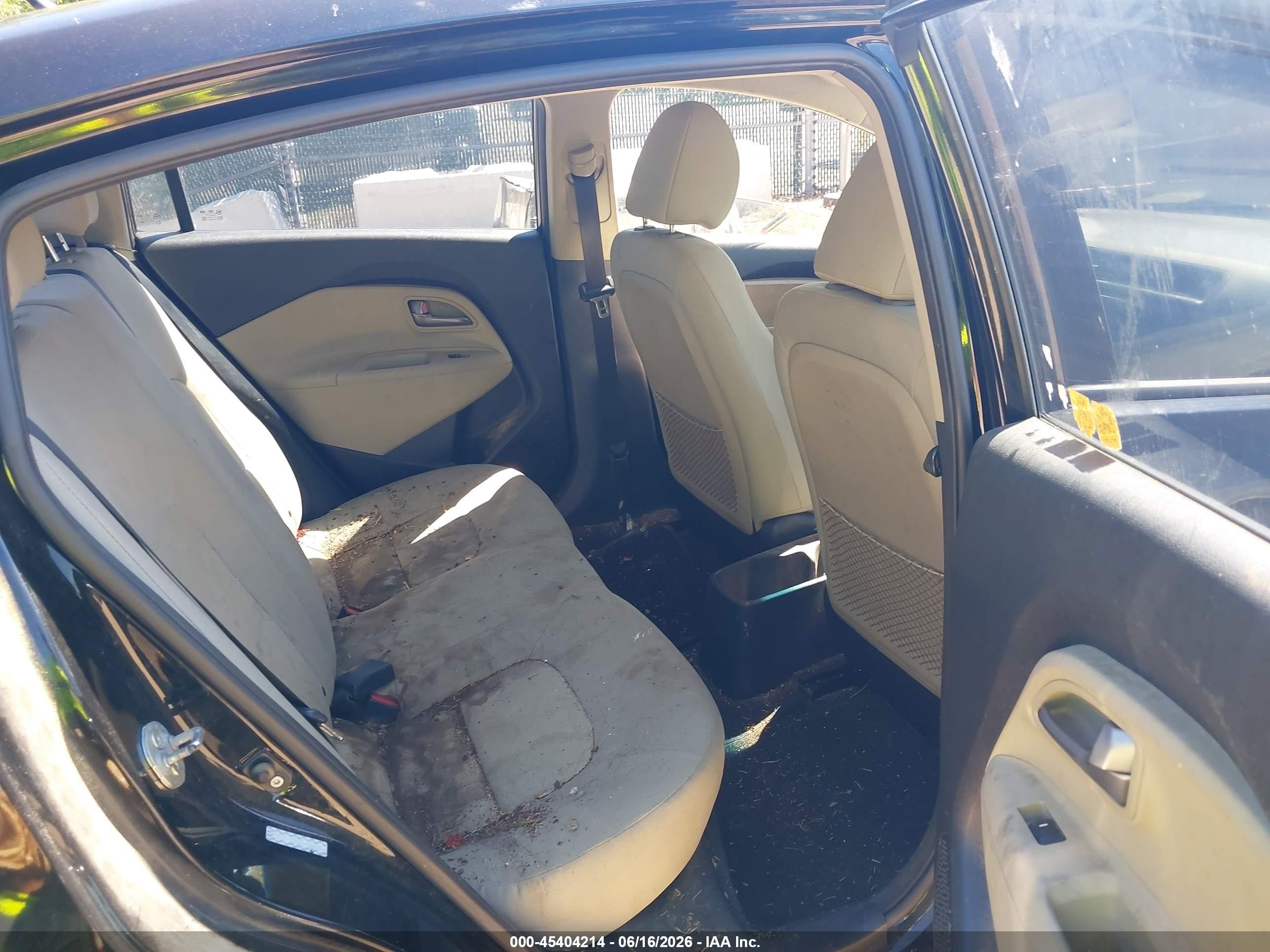 2013 Kia Rio Lx Black vin: KNADM4A34D6221073