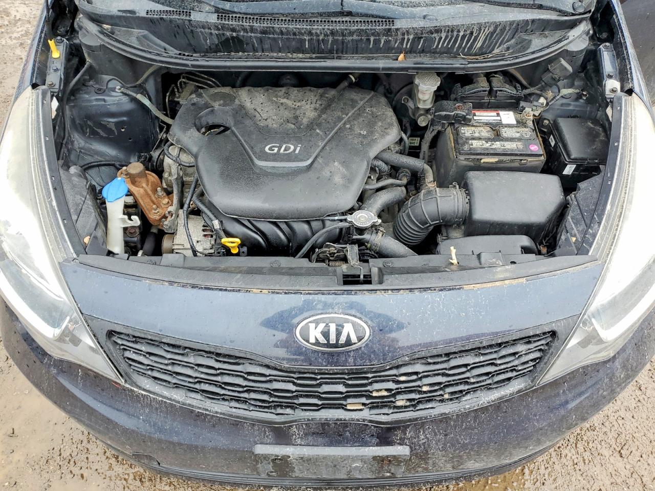 2013 Kia Rio Lx Charcoal vin: KNADM4A34D6251920