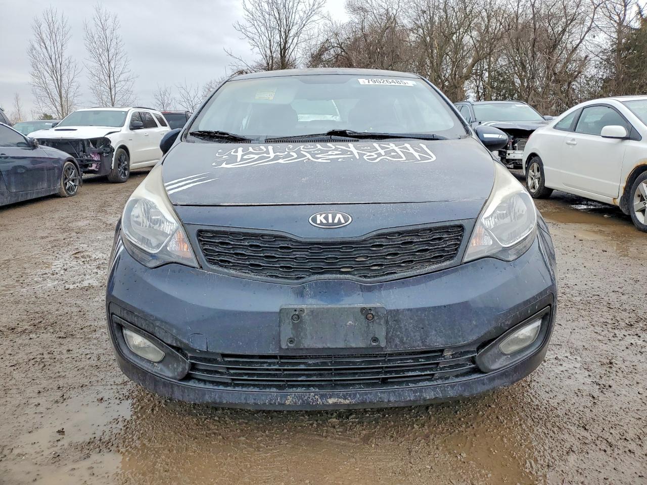 2013 Kia Rio Lx Charcoal vin: KNADM4A34D6251920