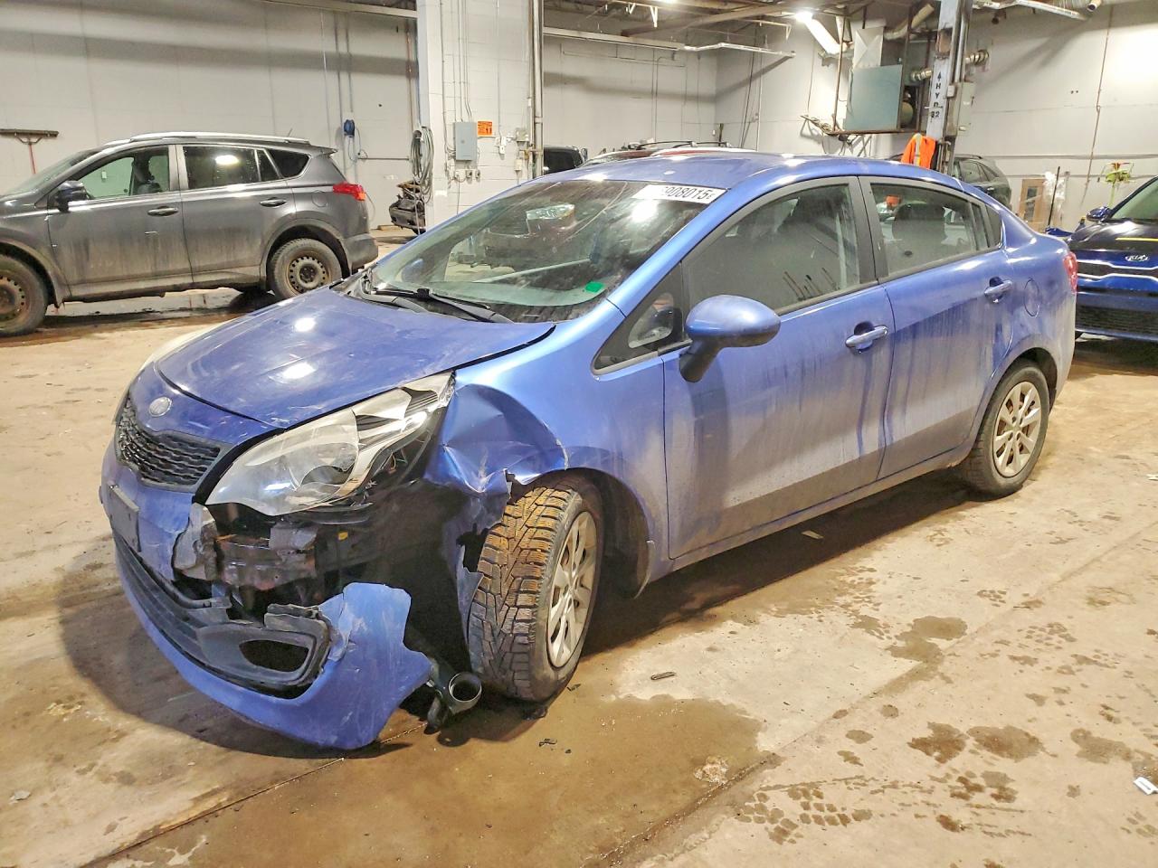 2013 Kia Rio Lx Automatic Blue vin: KNADM4A34D6262268